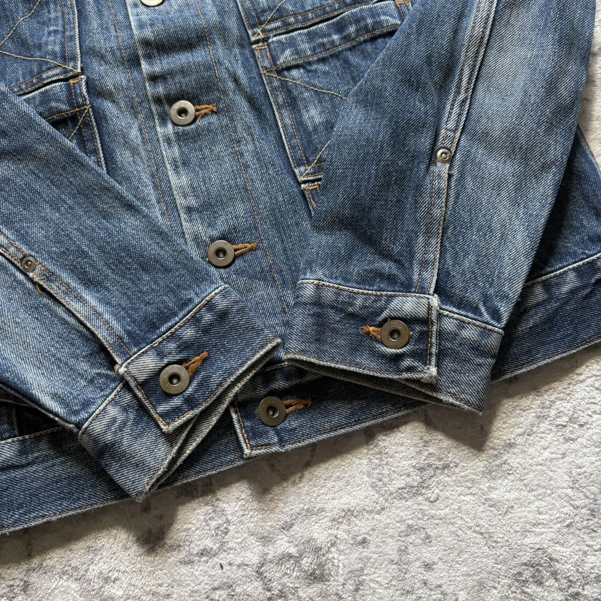 20471120 20471120 Double Sex 6 Pocket Distressed Denim Jacket Blue Size US S / EU 44-46 / 1 - 3 Thumbnail