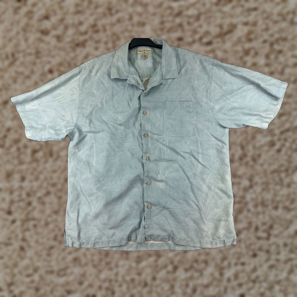 Tommy Bahama Tommy Bahama Shirt Extra Large Blue Silk Button Up Hawaiian Vacation Mens Size US XL / EU 56 / 4 - 1 Thumbnail