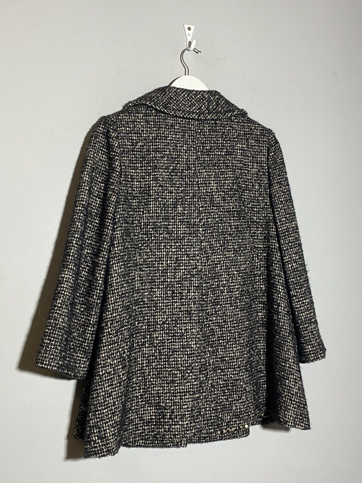 Dolce & Gabbana Dolce Gabbana Vintage Tweed Wool Mohair Coat Leopard Lining Size L / US 10 / IT 46 - 2 Thumbnail