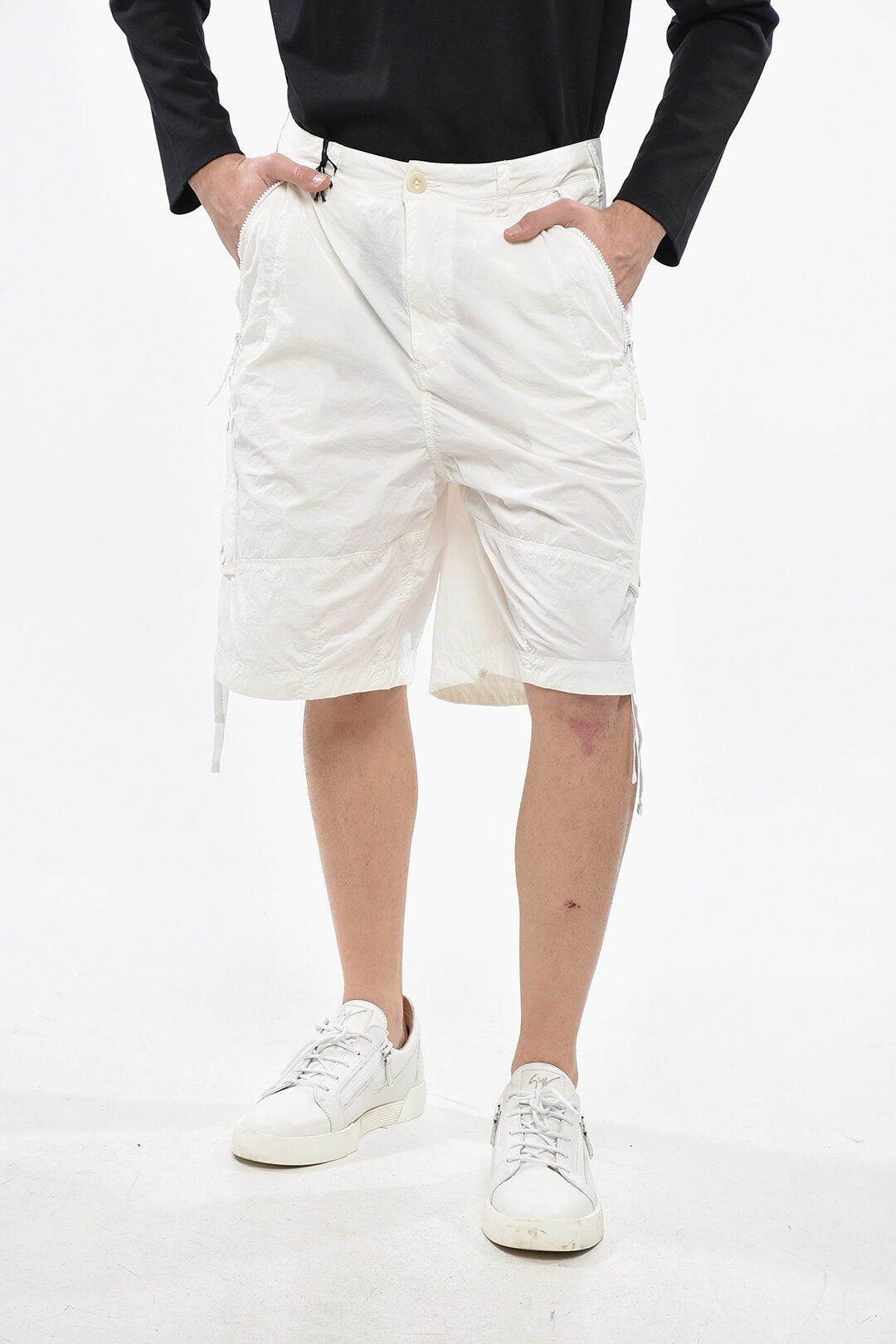 Ten C Nylon Cargo Shorts with Belt Loops Size US 31 - 1 Thumbnail