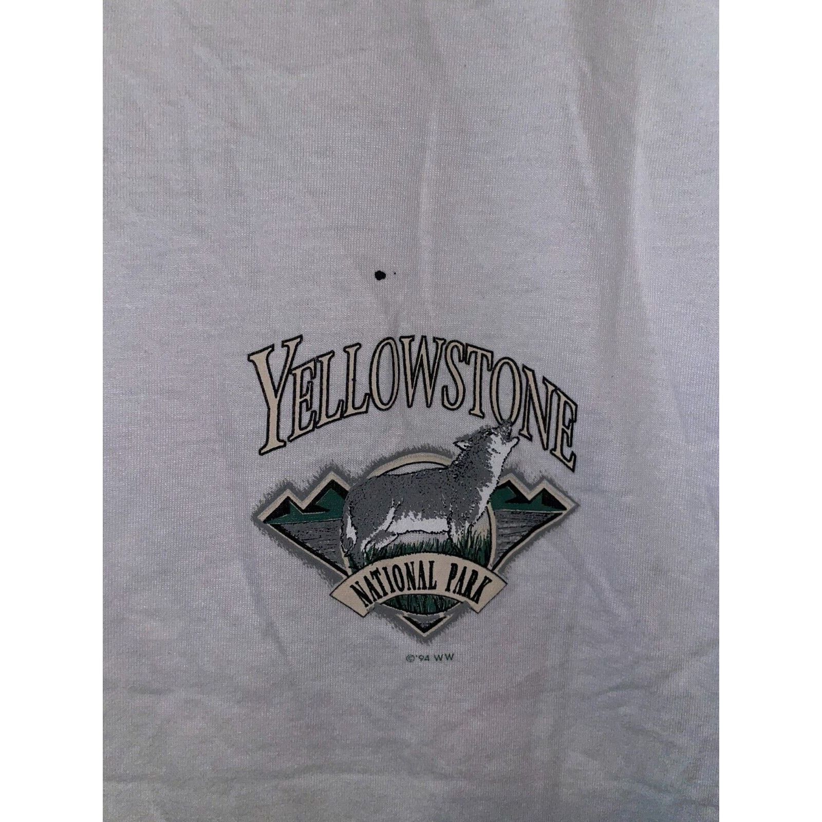 Jerzees Vintage Test Print Jackson Hole Wyoming Misprint White M Tee Size US M / EU 48-50 / 2 - 11 Thumbnail