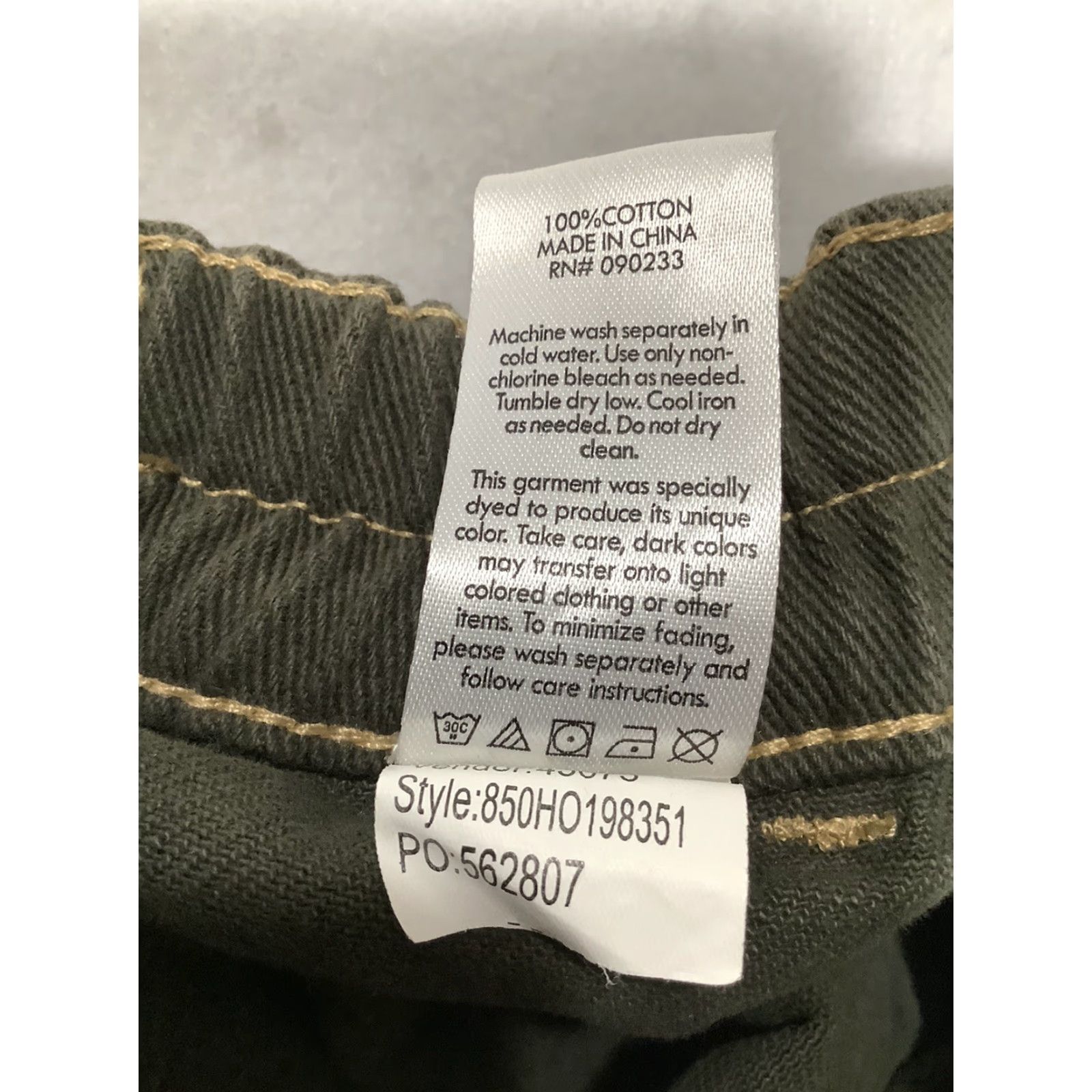 Pacsun Pacsun Cargo Pants Large Green Relaxed Fit Elastic Waist Straight Leg Women's Pants Size 36" / US 14 / IT 50 - 7 Thumbnail