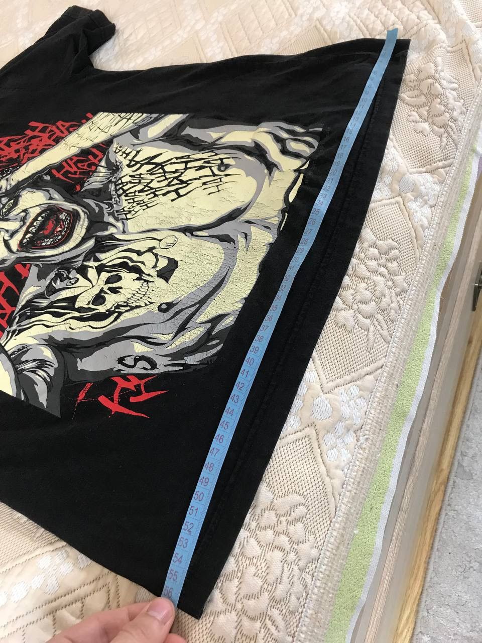 DC Comics 🔥 Joker Big Print Batman Movie T Shirt Vintage Ed Hardy Y2K Size US L / EU 52-54 / 3 - 14 Thumbnail