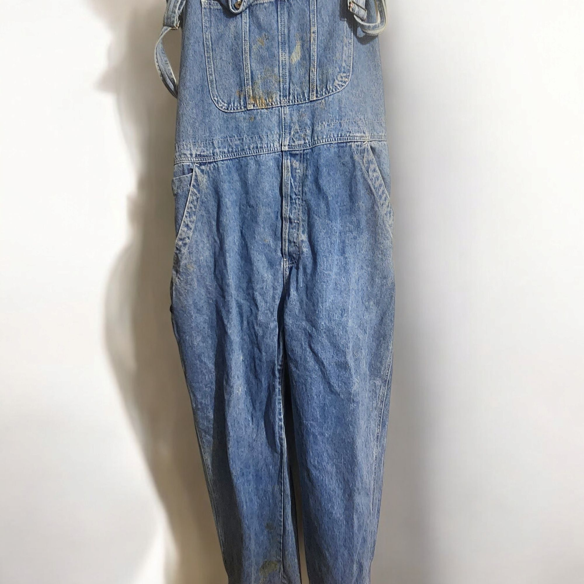 Old Navy Old Navy Vtg Denim Bib Overalls Mens XL Blue Carpenter Dunga Size US 36 / EU 52 - 9 Thumbnail