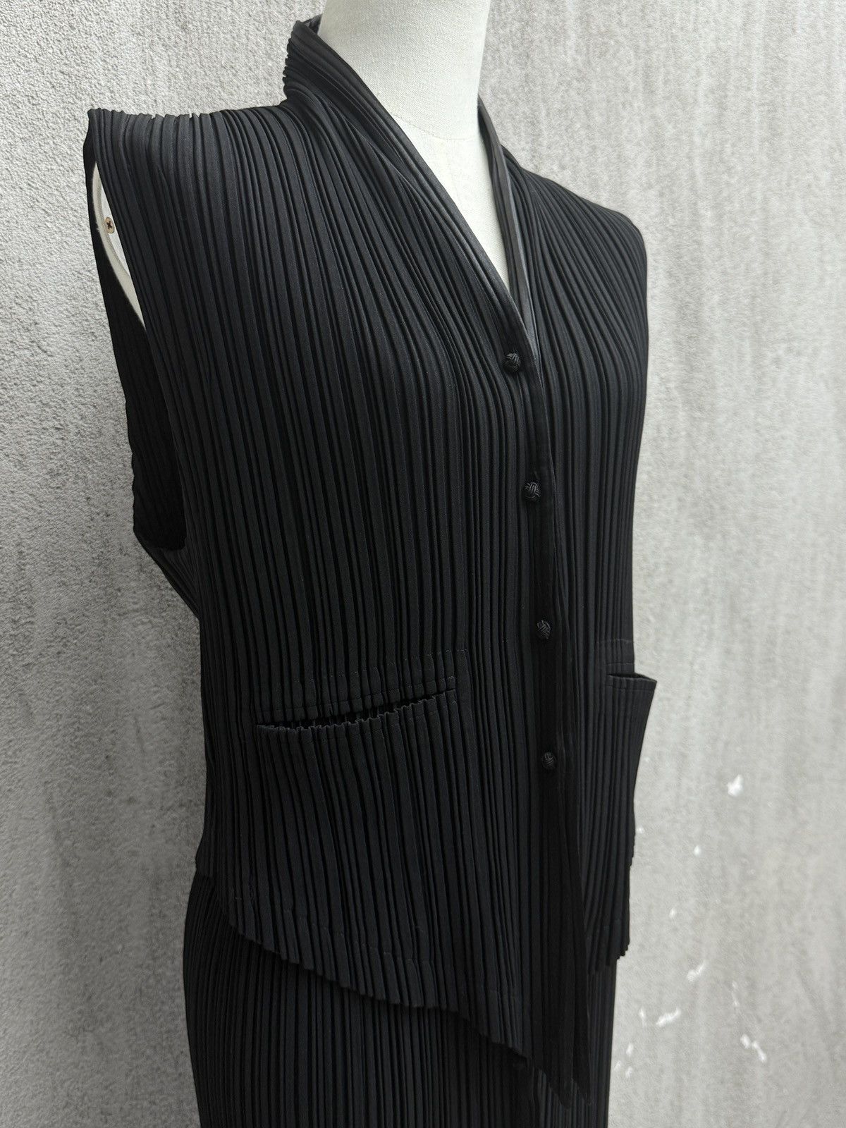 Issey Miyake Chinese-style buttoned top and skirt set Size M / US 6-8 / IT 42-44 - 1 Thumbnail