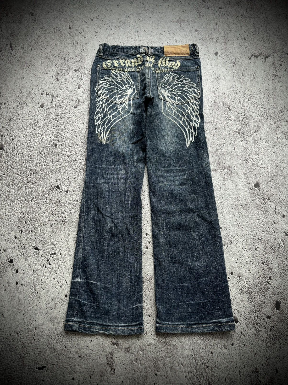 Hysteric Glamour Y2k wings Ifsixwasnine Punk style Denim jeans Size US 28 / EU 44 - 1 Thumbnail