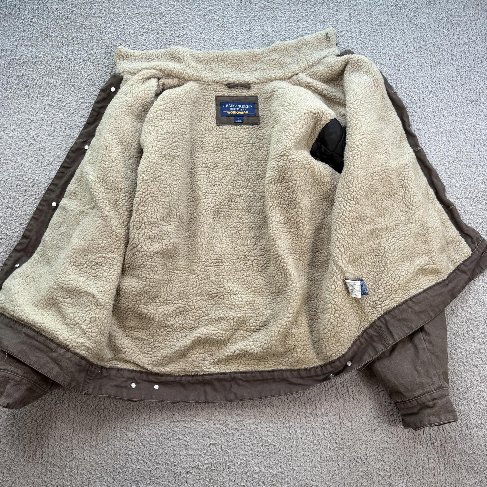 Other Bass Creek Outfitters Sherpa Lined Canvas Work Jacket Size US L / EU 52-54 / 3 - 4 Thumbnail