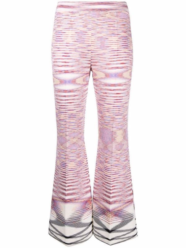 Missoni o1mle0824 Knitted Trousers in Multicolor Size 28" / US 6 / IT 42 - 2 Thumbnail