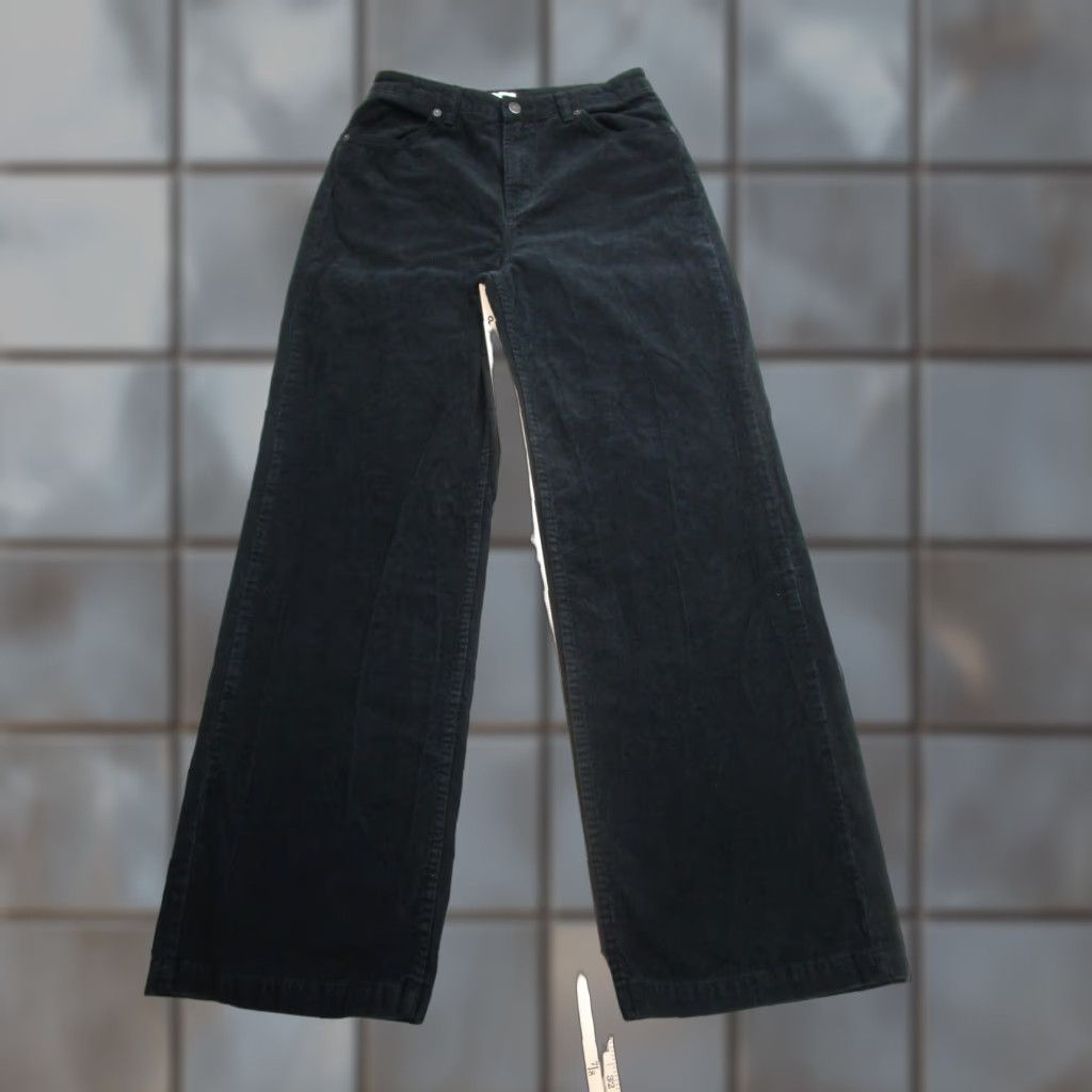 RVCA RVCA Pants Womens 27 Black Corduroy Straight Leg 5 Pocket Zip Fly Casual Surf Size 27" / US 4 / IT 40 - 1 Thumbnail