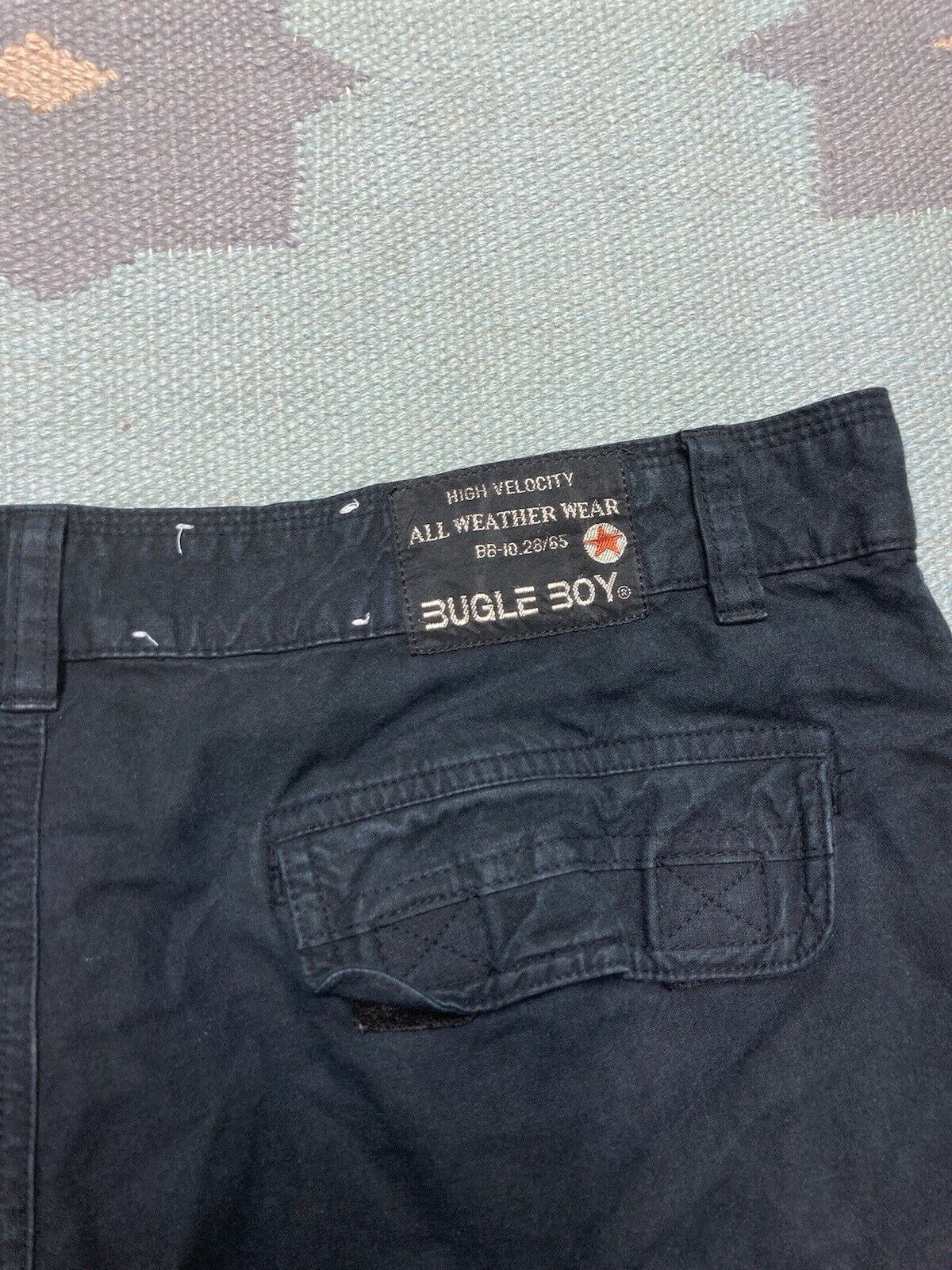 Bugle Boy × Vintage y2k bugle boy cargo pants baggy tapered double knee 34x33 Size US 34 / EU 50 - 4 Thumbnail