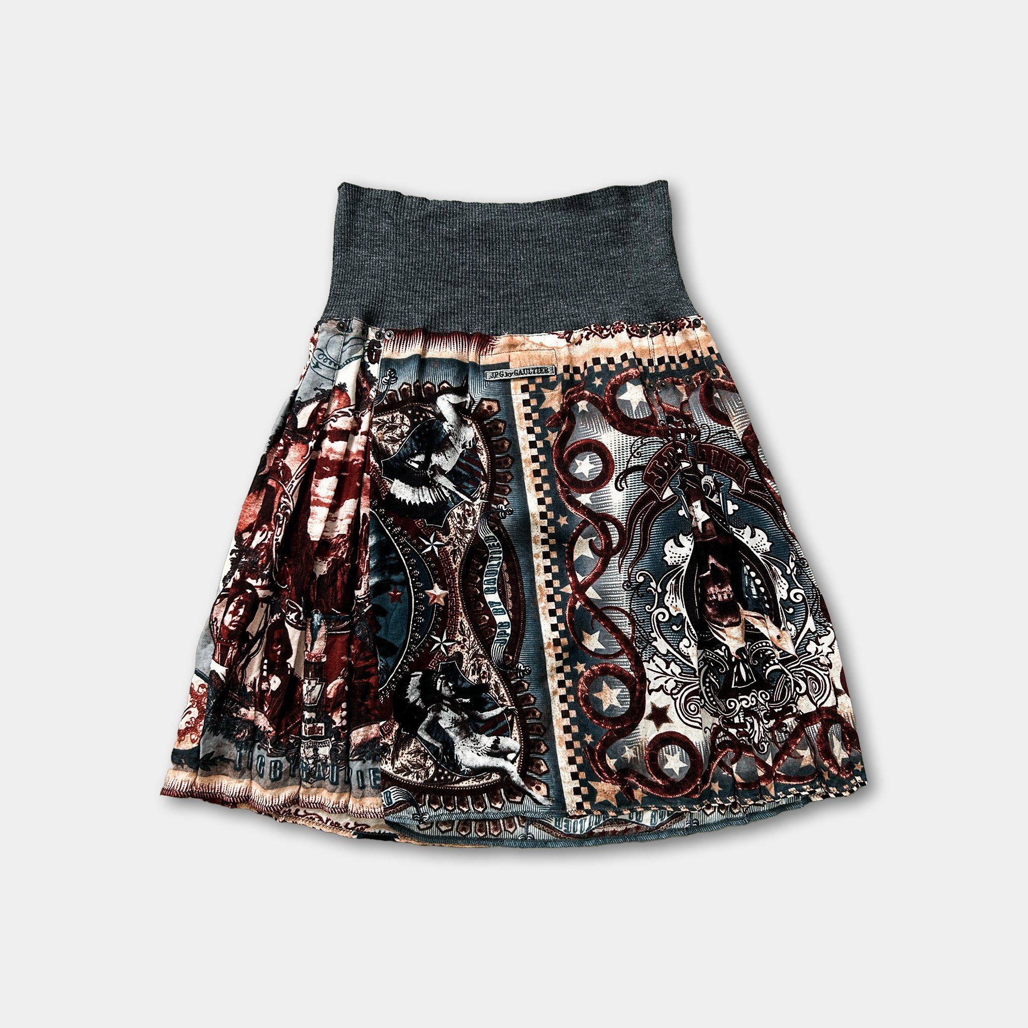 Jean Paul Gaultier Jean Paul Gaultier Native Print Skirt Size 27" / US 4 / IT 40 - 4 Thumbnail