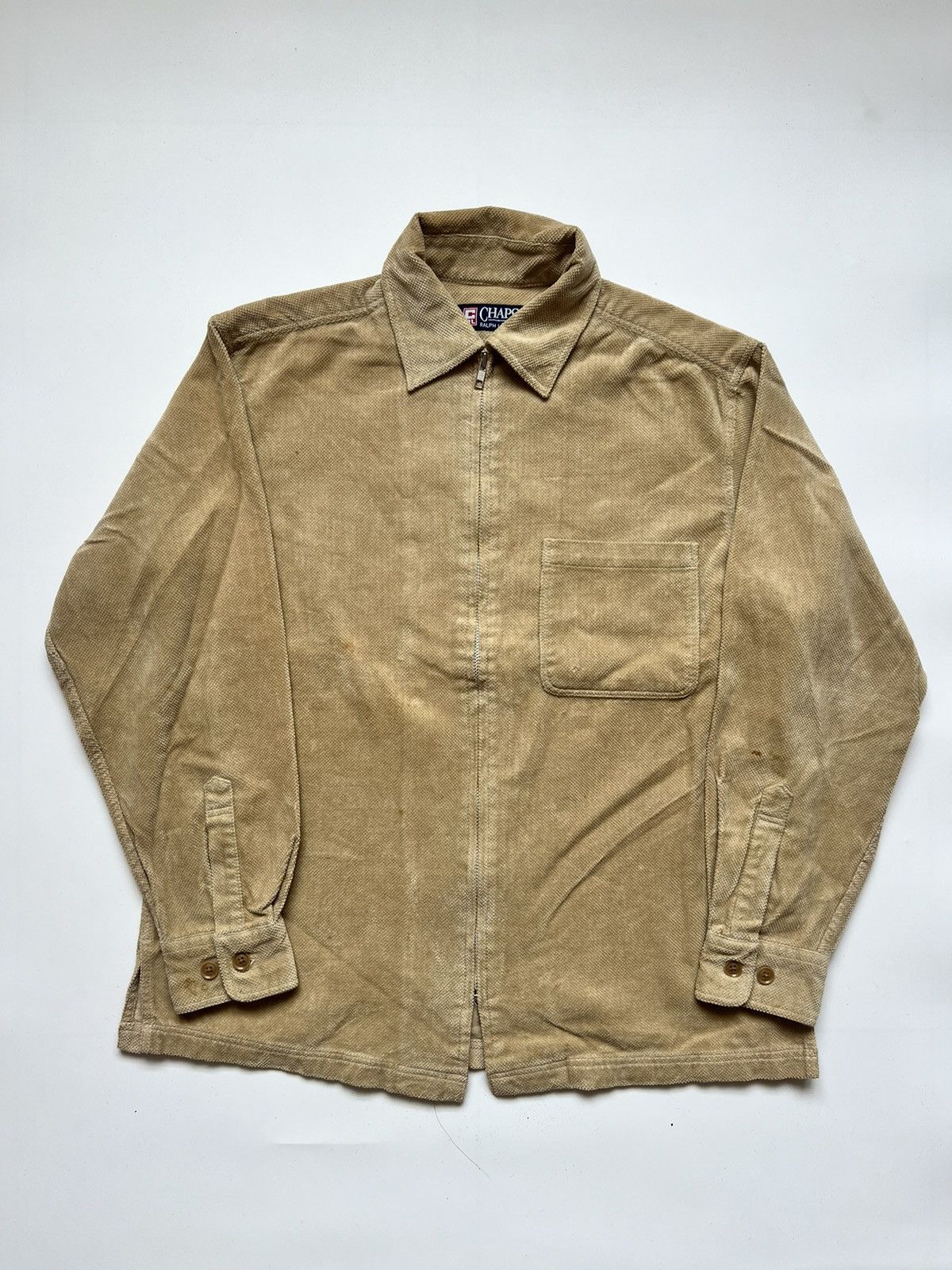 Chaps Ralph Lauren × Polo Ralph Lauren Chaps Ralph Lauren Single Pocket Corduroy Beige Jacket Size US M / EU 48-50 / 2 - 1 Thumbnail