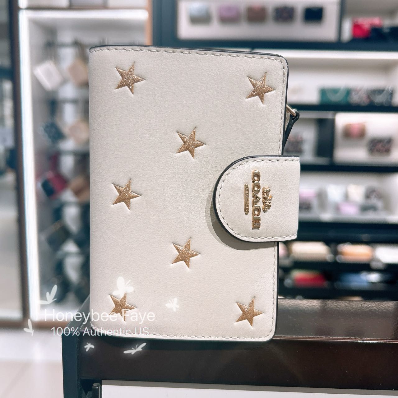 Coach Medium Corner Zip Wallet With Star Print CW530 Size ONE SIZE - 2 Thumbnail