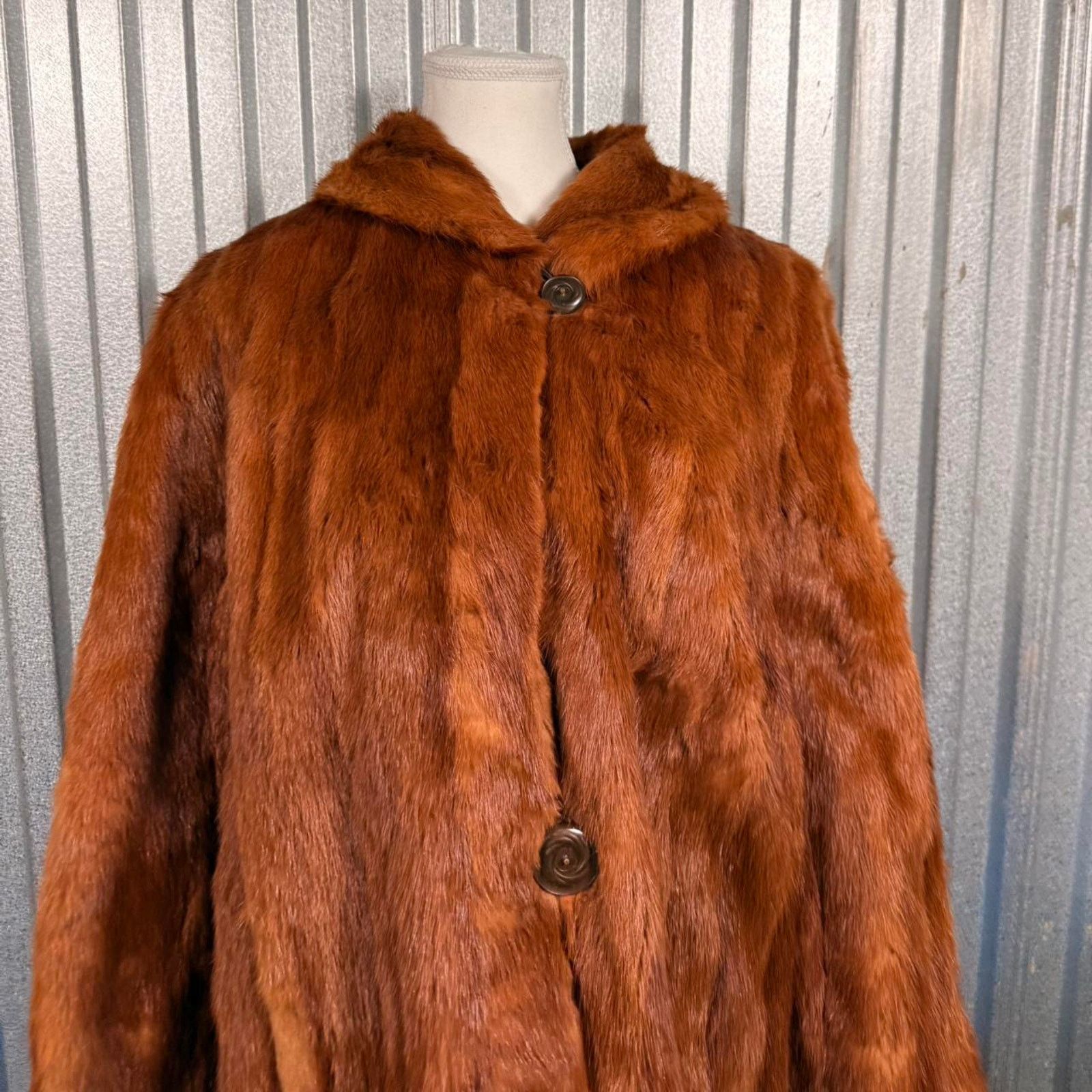 Other Brown vintage fur coat Size L / US 10 / IT 46 - 6 Thumbnail