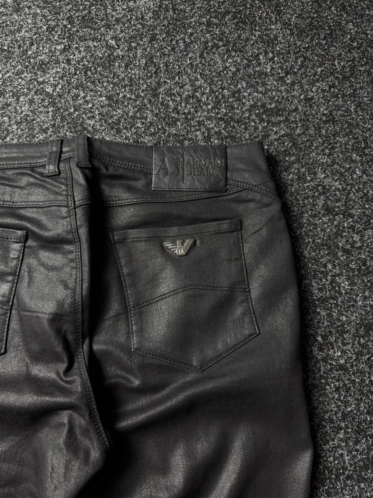 Armani Vintage 00s Luxury Designer Armani Jeans Tessuto skiny pants Size 30" / US 8 / IT 44 - 17 Thumbnail