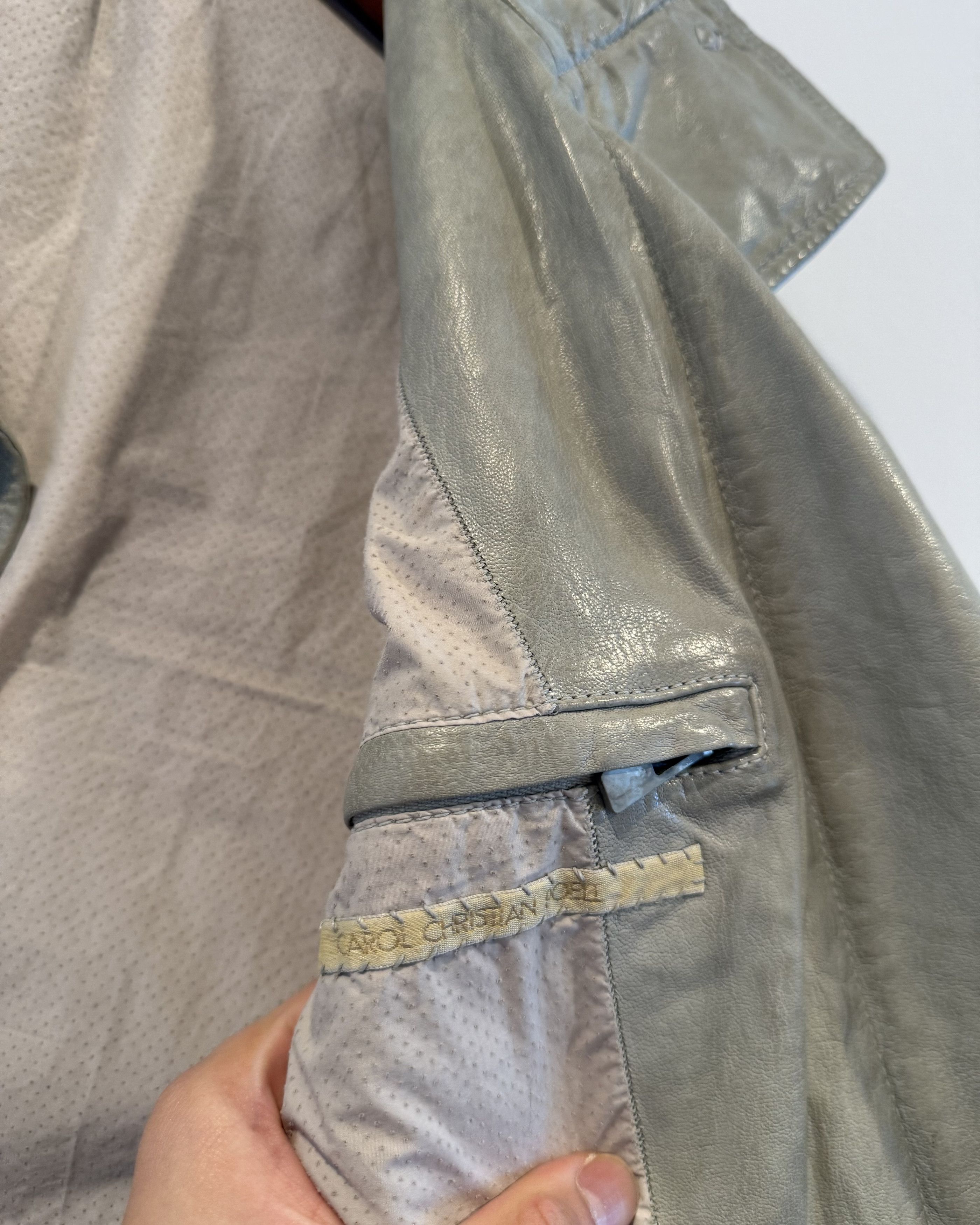 Carol Christian Poell Carol Christian Poell Titanium leather Jacket Size US XXS / EU 40 - 4 Thumbnail