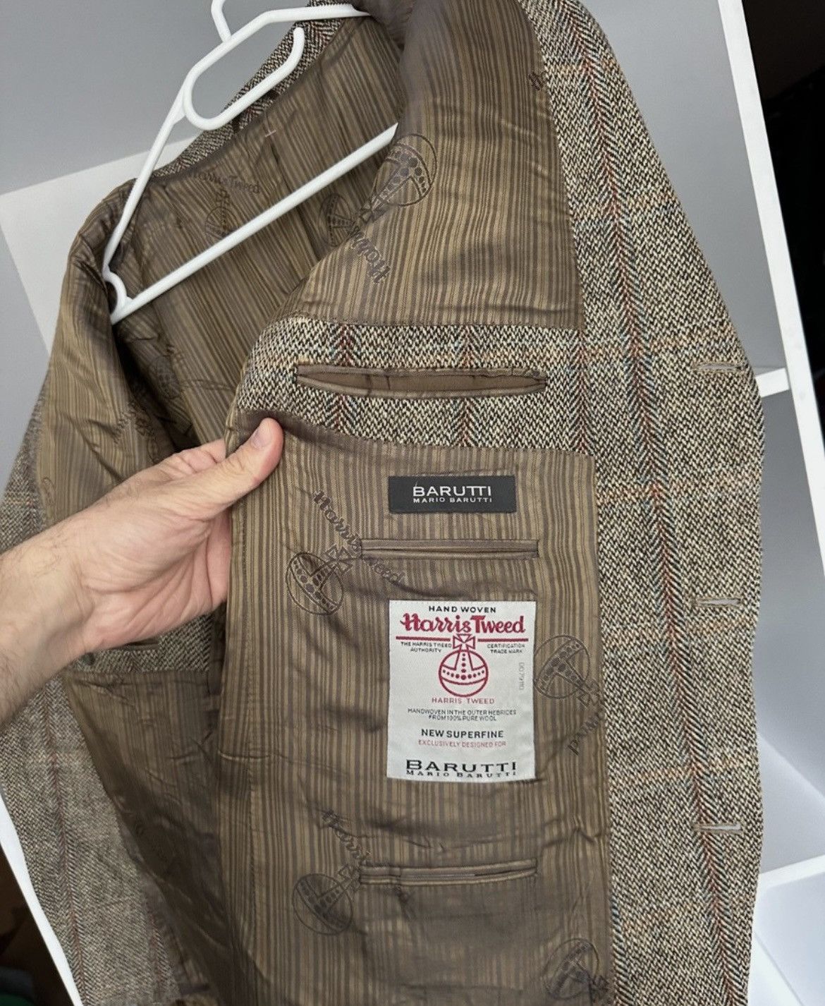 Harris Tweed Vintage Harris Tweed Barutti Wool Men’s Blazer Jacket Sz XL Size US XL / EU 56 / 4 - 5 Thumbnail