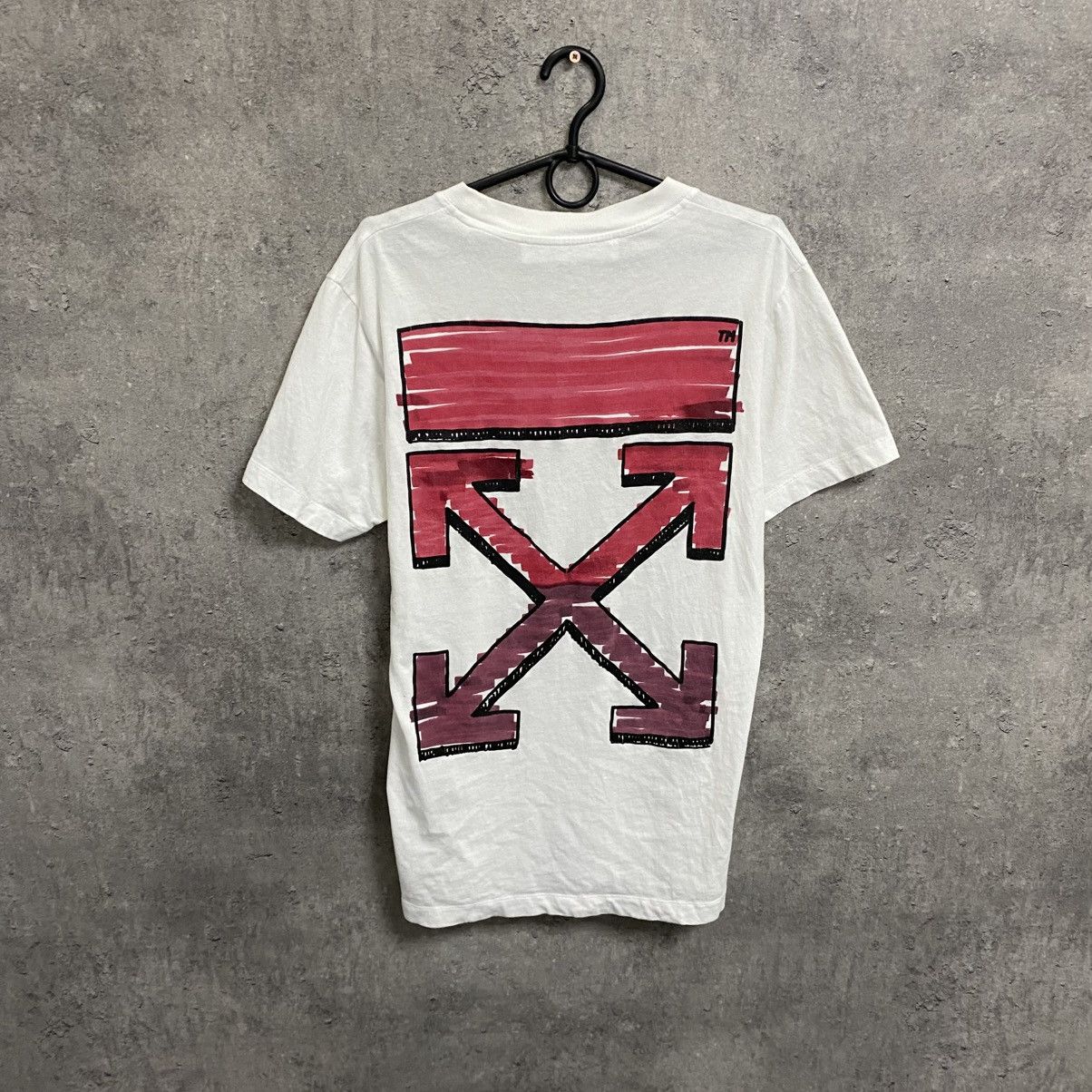 Off-White Off White Red Marker Big Logo T-shirt Size US S / EU 44-46 / 1 - 1 Thumbnail