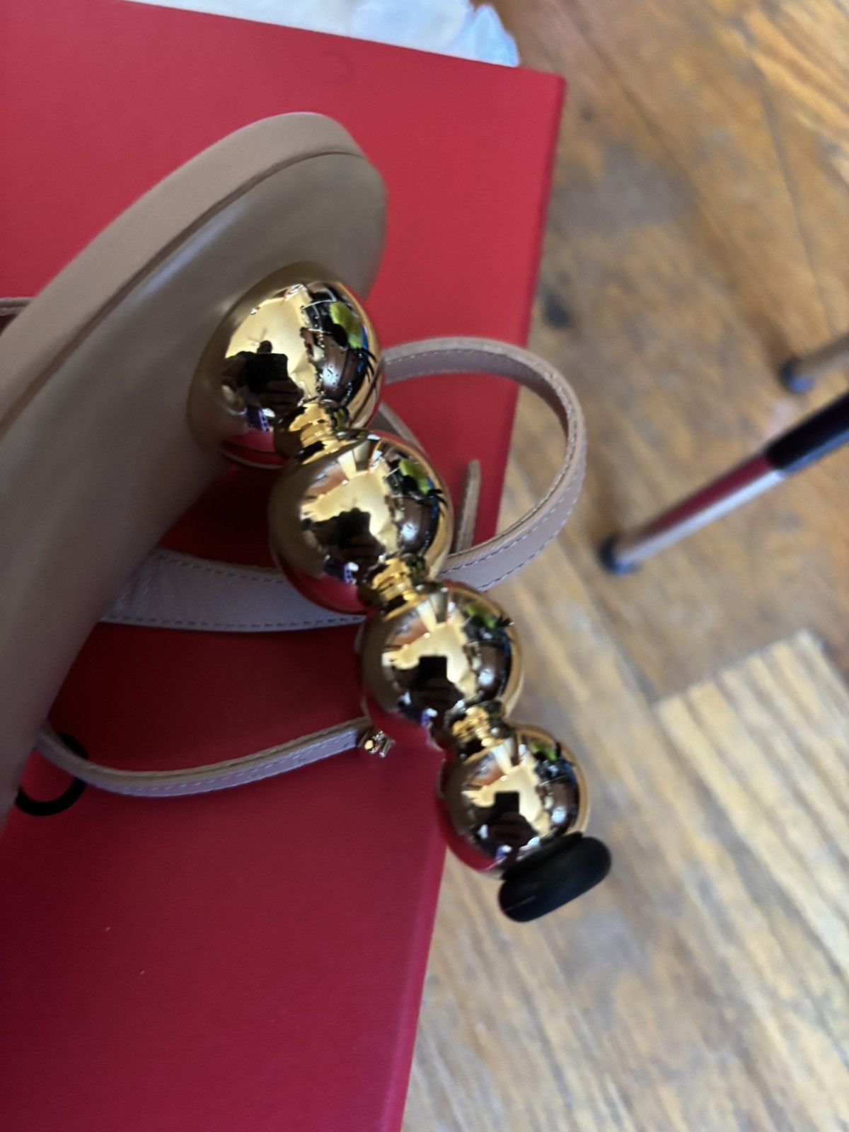 Salvatore Ferragamo Ferragamo spherical heel sandal Size US 7.5 / IT 37.5 - 6 Thumbnail