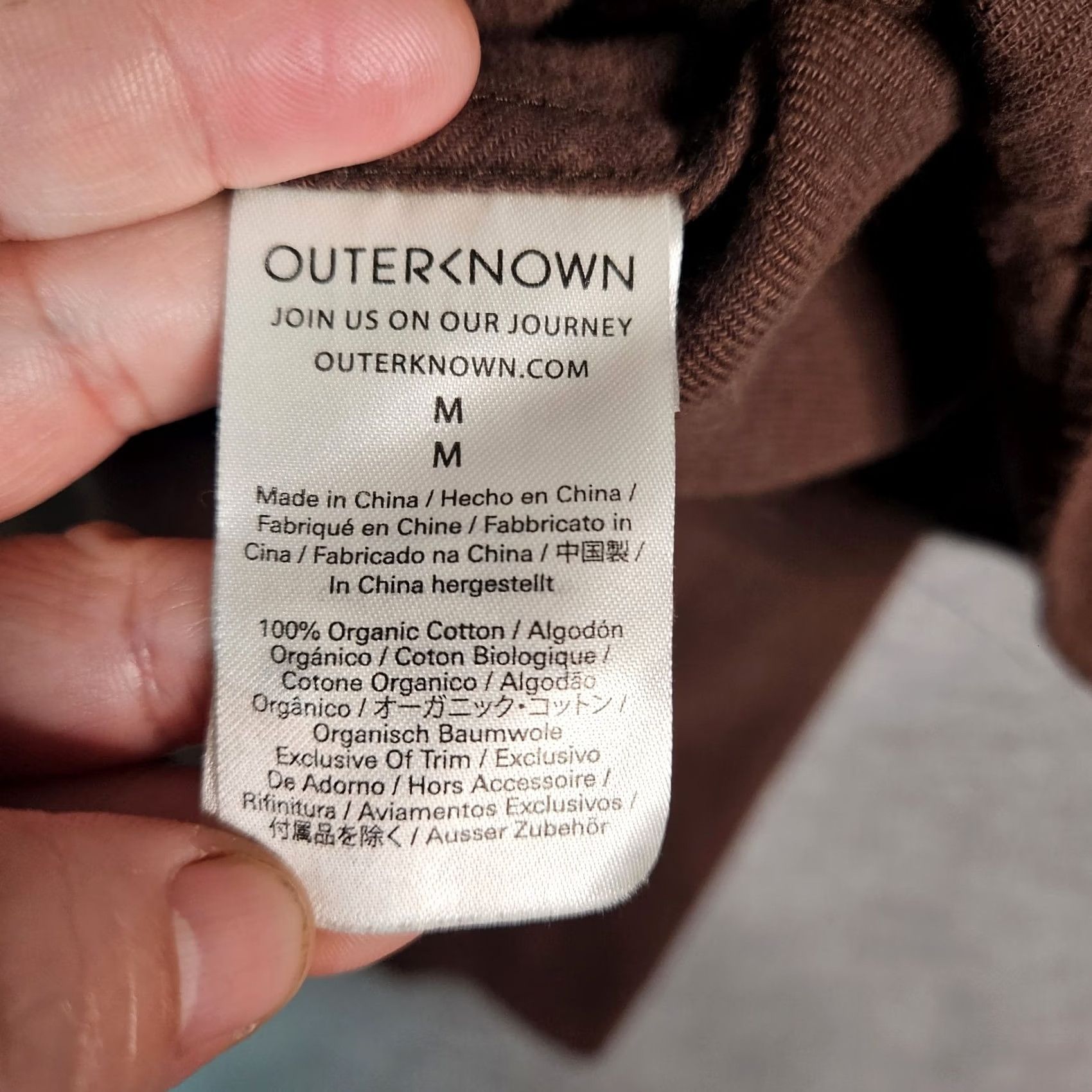 Joe Browns Browns Outerknown Shirt Brown Cotton Flannel Button Front Long Sleeve M Men's Casual Plaid Size US M / EU 48-50 / 2 - 6 Thumbnail