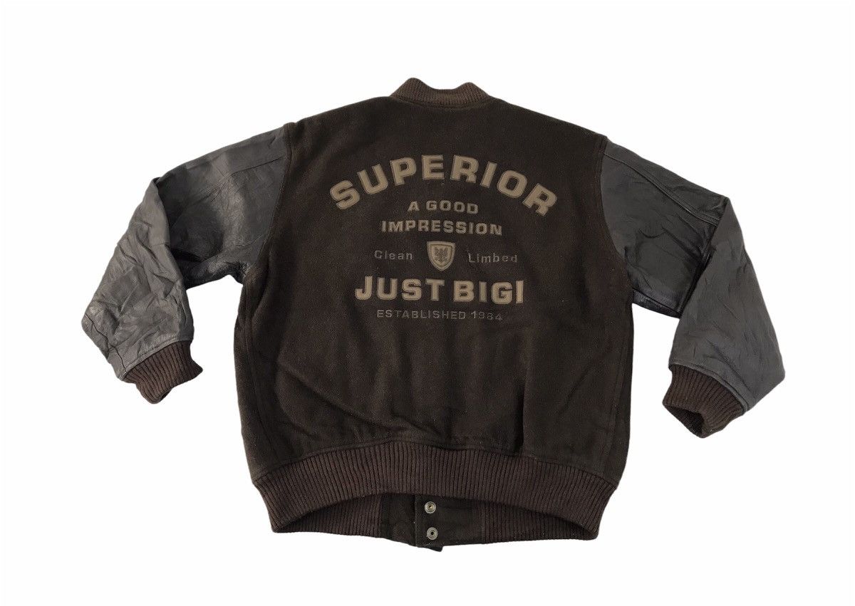 BIGI Vtg Just Bigi Superior Varsity Jacket Leather Sleeve Padded Size US L / EU 52-54 / 3 - 1 Thumbnail