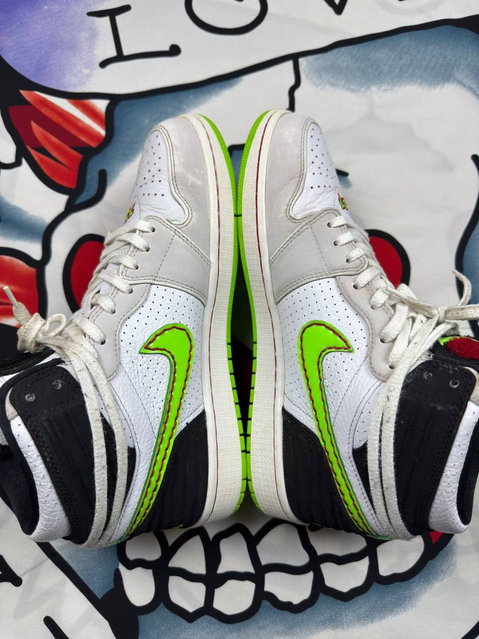 Jordan Brand Rare Nike Air Jordan 1 Retro Electric Green Basketball Size US 9.5 / EU 42-43 - 9 Thumbnail