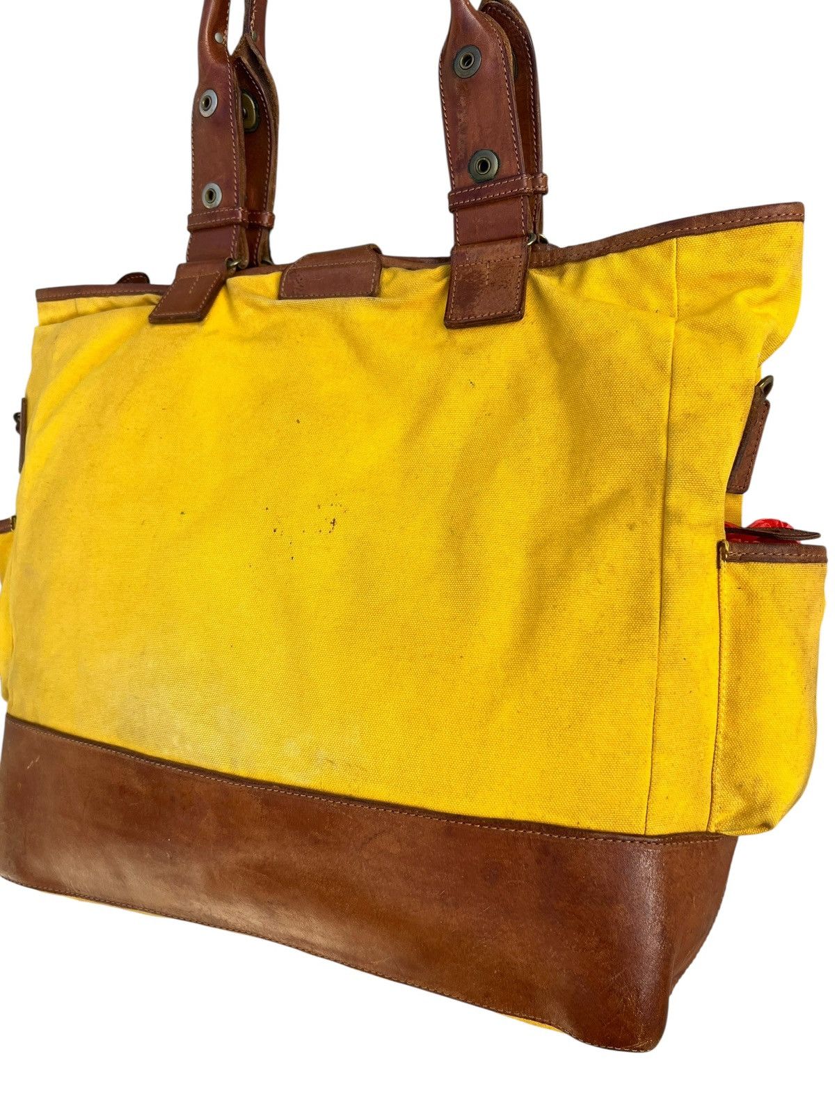 Felisi Distressed Stains Patina Leather Tote Bag Felisi Size ONE SIZE - 12 Thumbnail