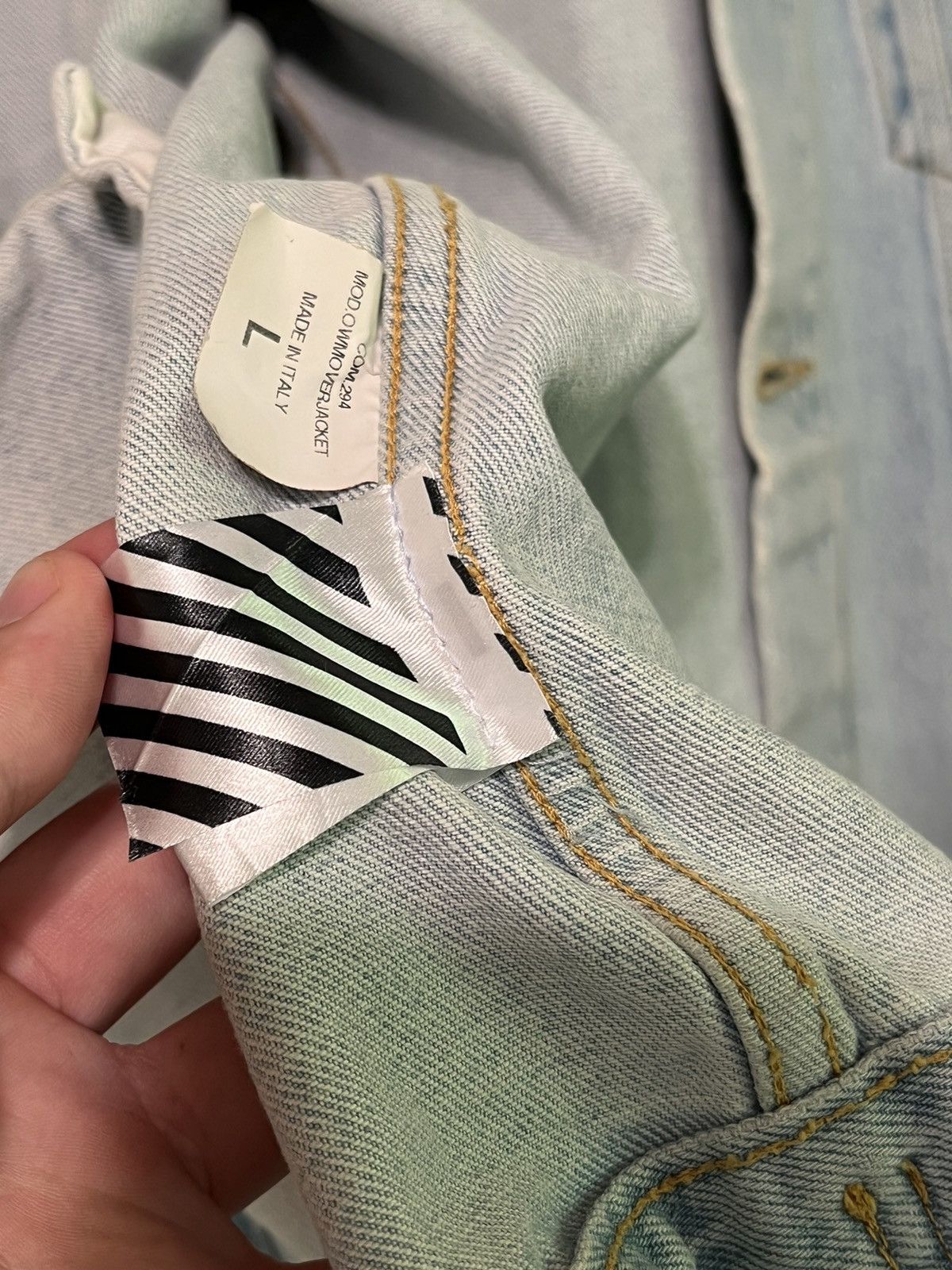 Off-White Not real denim jacket Size US XL / EU 56 / 4 - 4 Thumbnail