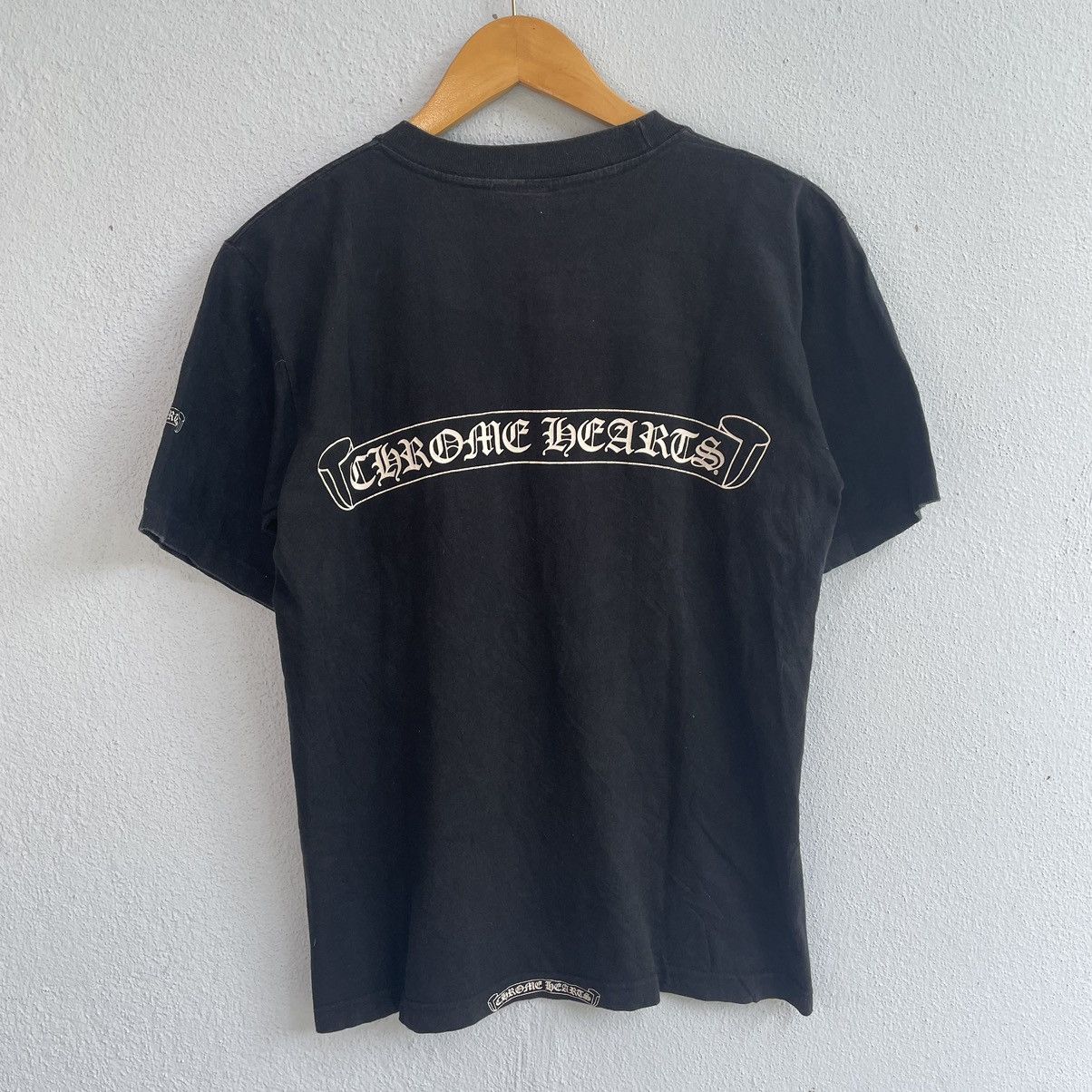 Chrome Hearts vintage flocked print cotton tee