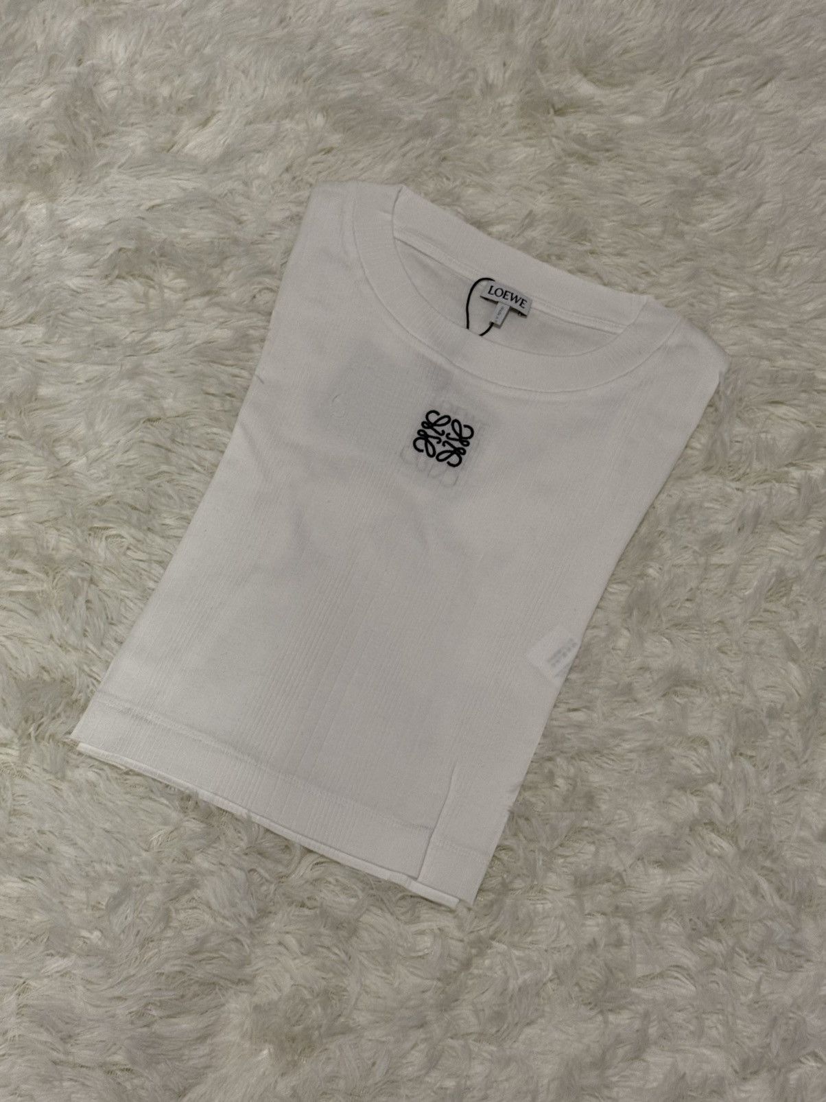 Loewe LOEWE Women’s Cotton Cropped Top White Size S / US 4 / IT 40 - 1 Thumbnail