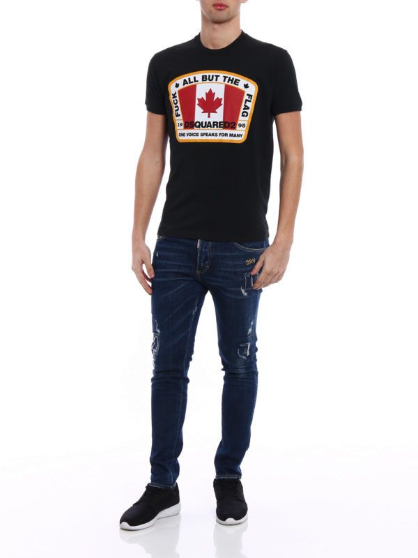 Dsquared2 o1mle0126 Logo T-Shirt in Black Size US S / EU 44-46 / 1 - 3 Thumbnail