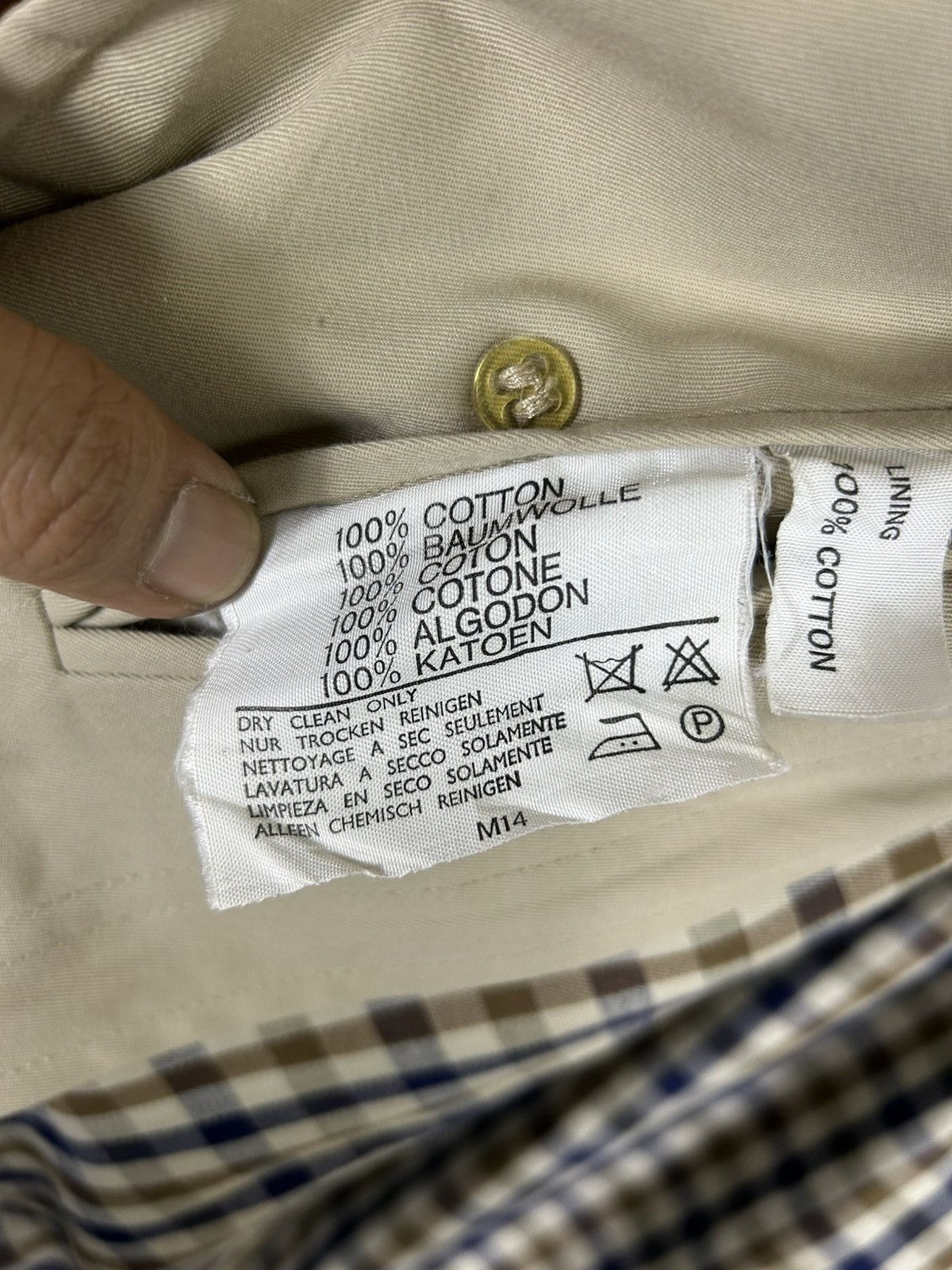 Aquascutum ⚡️Vintage Aquascutum Khakis Button Long Coat Jacket Size US M / EU 48-50 / 2 - 14 Thumbnail
