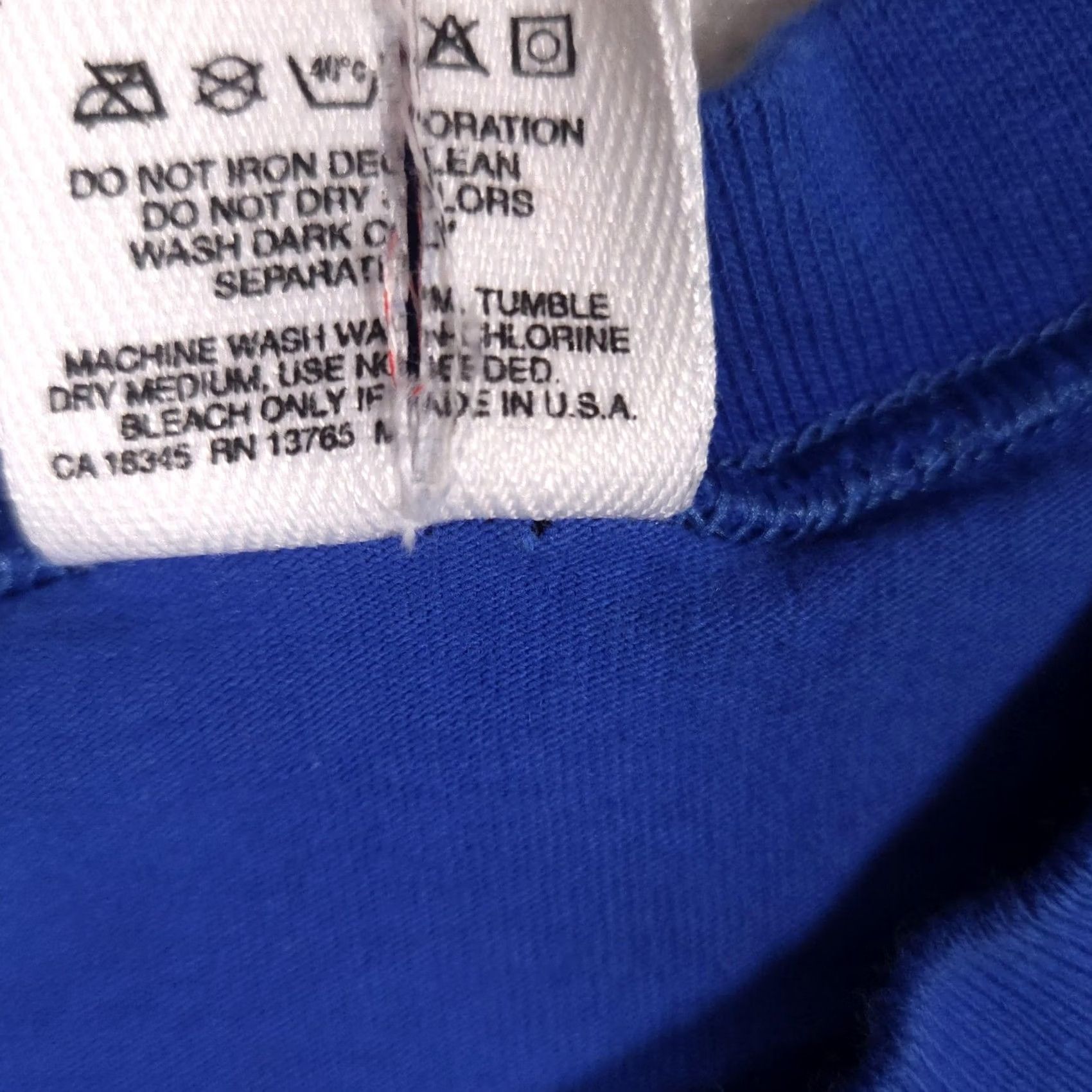 Wilson VINTAGE Wilson Shirt Mens Medium Blue Blank Crewneck Tee Made USA Cotton 90s Size US M / EU 48-50 / 2 - 5 Thumbnail