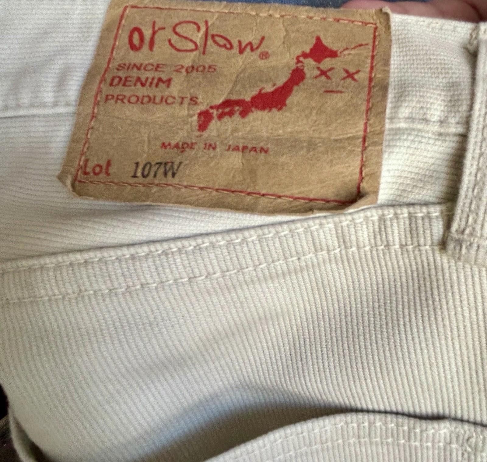 Orslow orSlow Lot 107W Slim Fit White Jeans Japan Men size M Denim Size US 32 / EU 48 - 4 Thumbnail