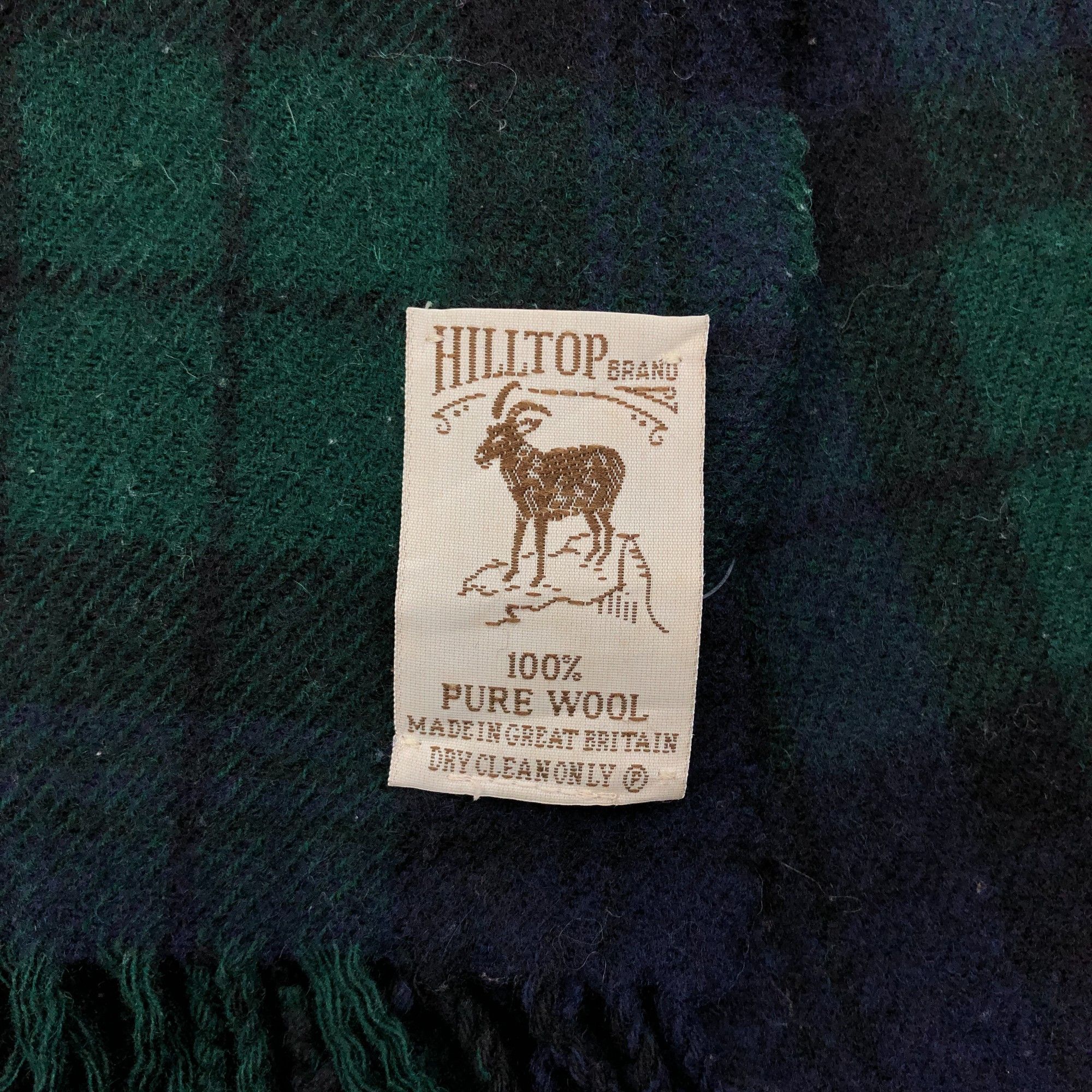 Japanese Brand Vintage Hilltop Scarf Plaid Tartan Check Wool Scarves Size ONE SIZE - 5 Thumbnail