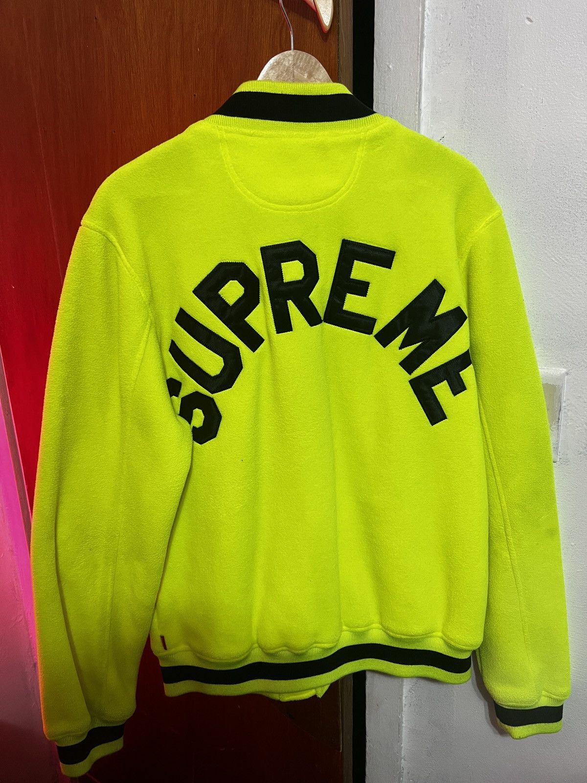 Supreme SUPREME POLARTEC VARSITY JACKET Size US L / EU 52-54 / 3 - 1 Thumbnail