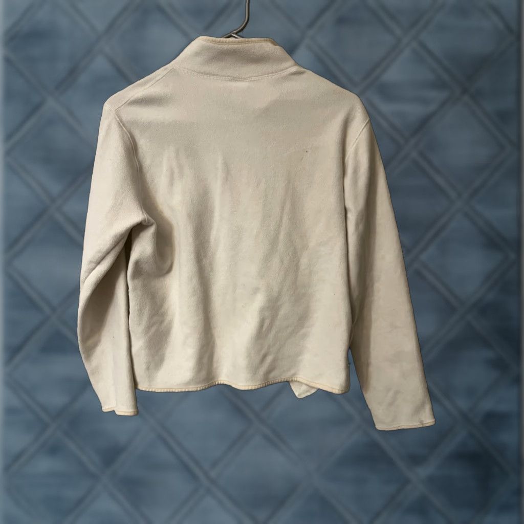 Old Navy Old Navy Women's Medium Lightweight Ivory Fleece Full Zip Jacket Size M / US 6-8 / IT 42-44 - 1 Thumbnail