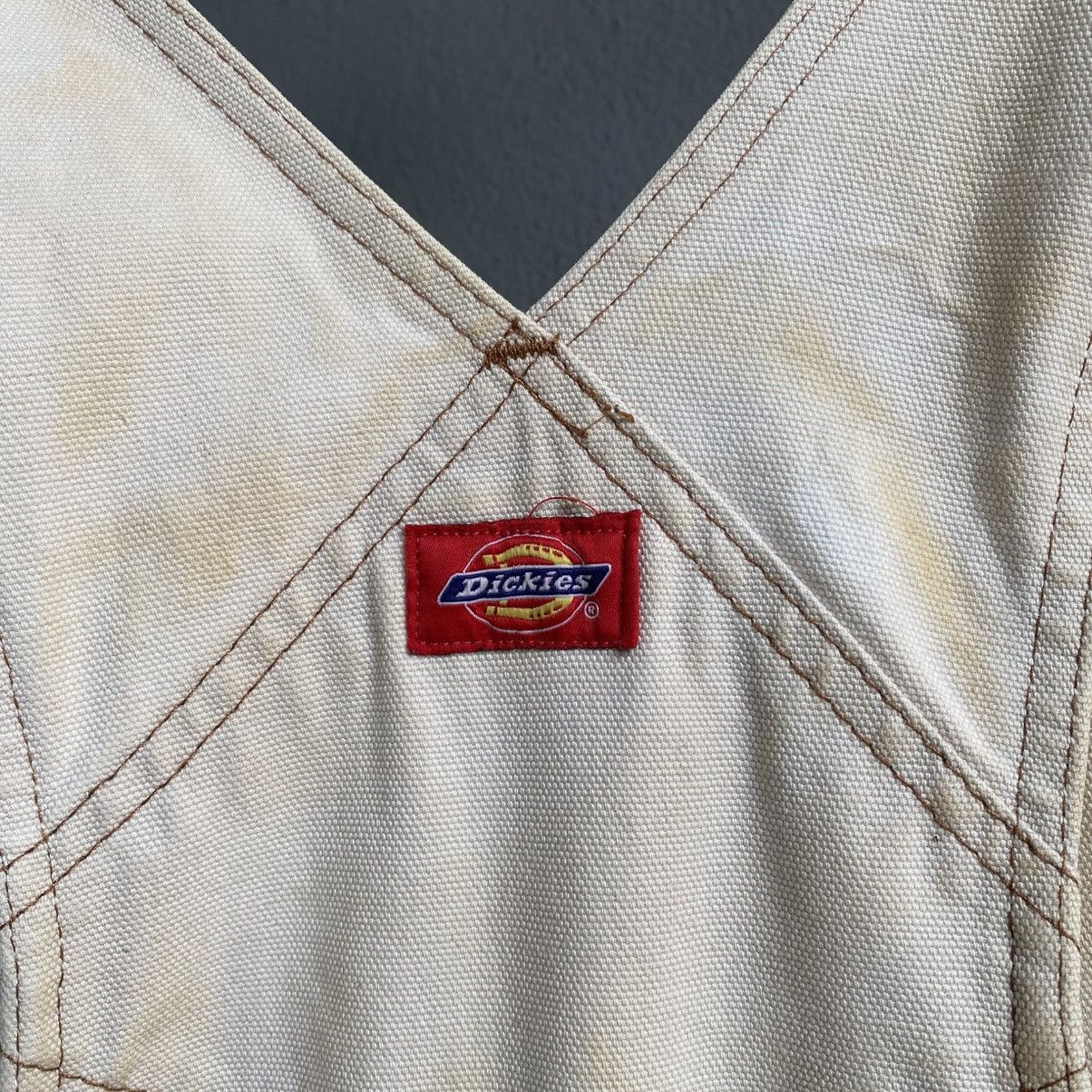 Dickies Vintage Dickies Workwear Overalls - Distressed Cream Size US 32 / EU 48 - 14 Thumbnail