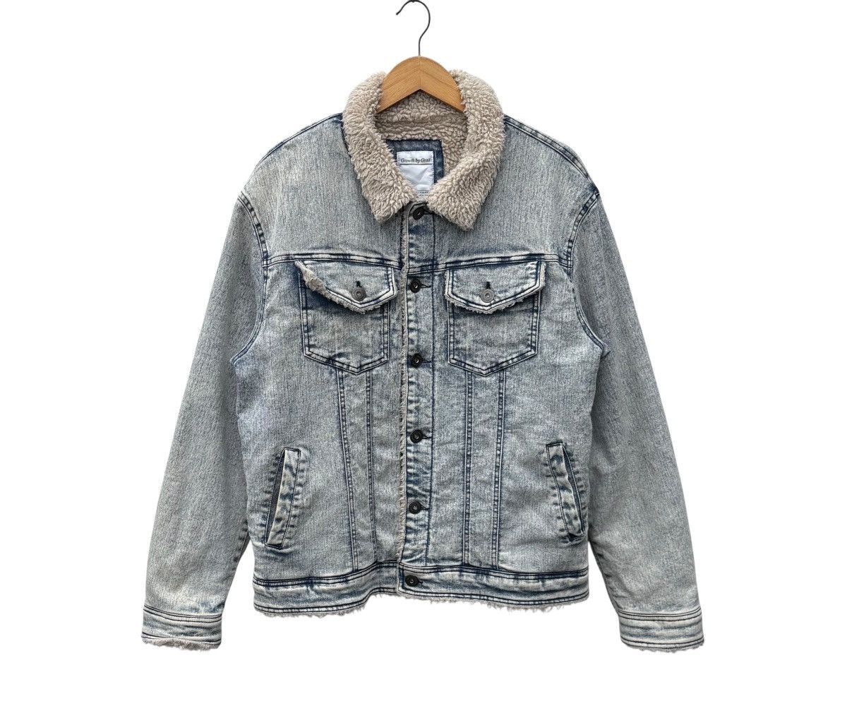 Japanese Brand Growth by Grail Sherpa Lining Denim Jacket Size US M / EU 48-50 / 2 - 2 Thumbnail