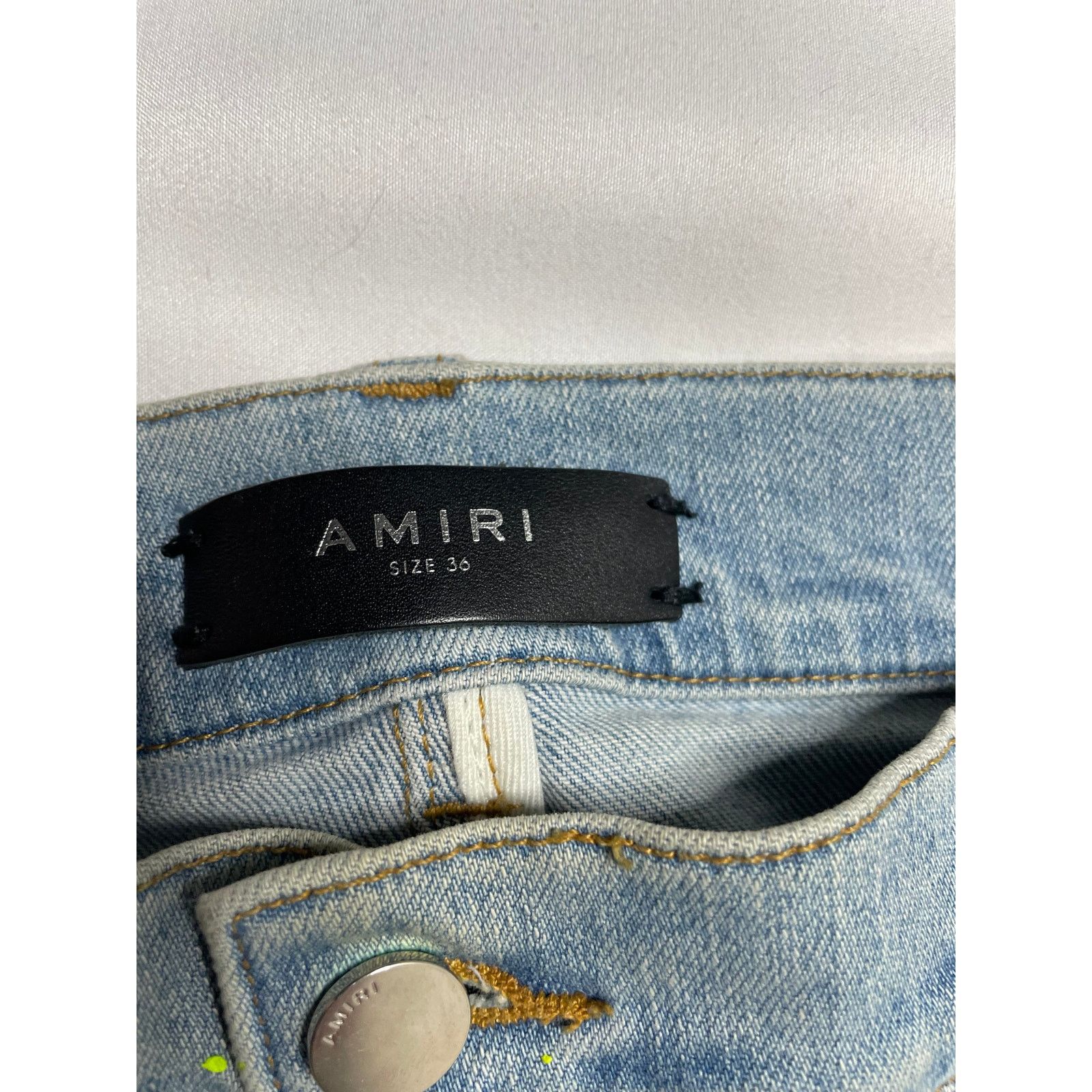Amiri Amiri Jeans Light Wash Neon Stripe 36 Size US 36 / EU 52 - 3 Thumbnail