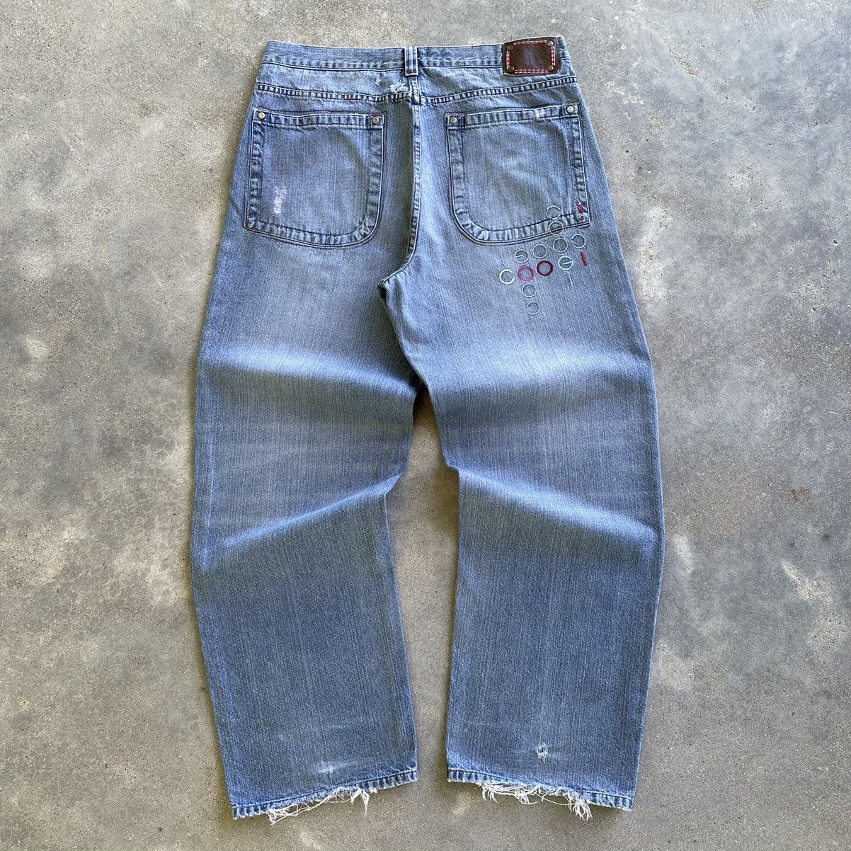 Crazy Vintage Y2K Baggy wide leg Coogi Jeans Hip Hop Denim