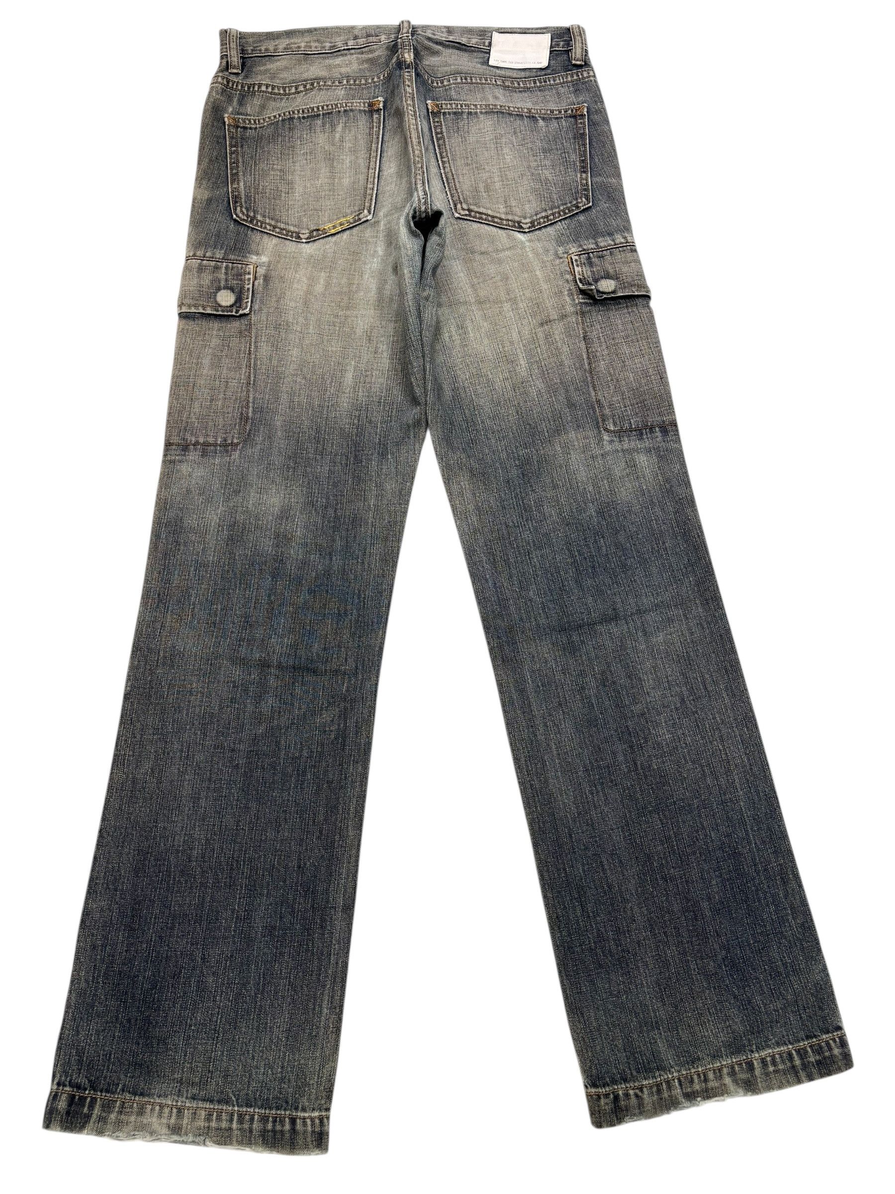 Gap GAP FADED WASHED DENIM CARGO JEANS Size US 32 / EU 48 - 4 Thumbnail