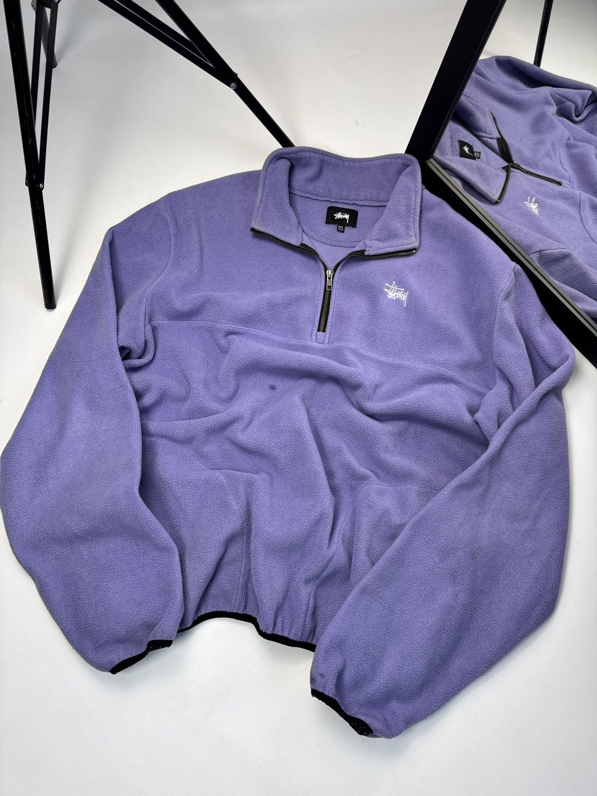 Stussy Stussy Half Zip Fleece Vintage Size US XXL / EU 58 / 5 - 2 Thumbnail