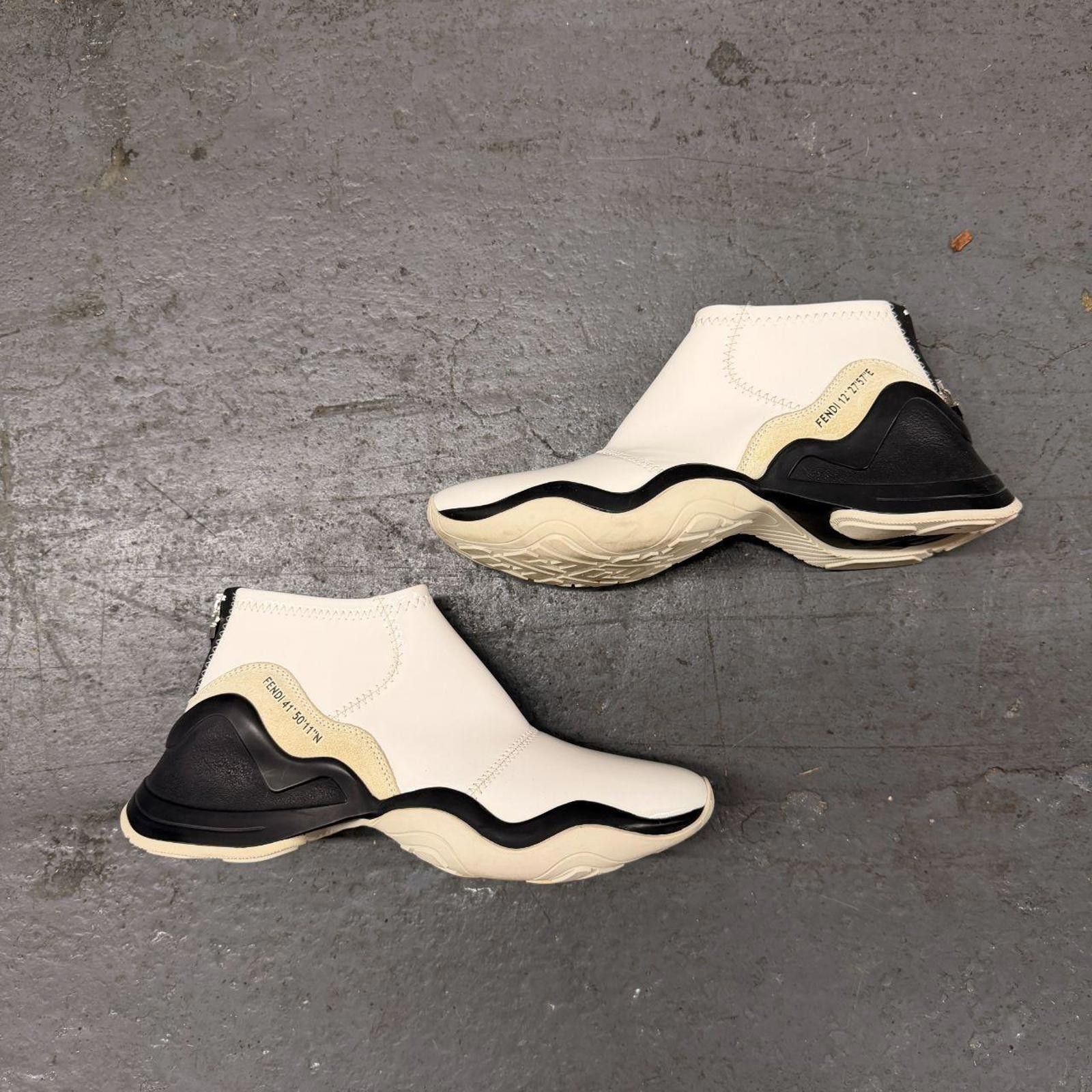 Fendi Fendi FFluid High Sneakers 'Glossy White' Size US 8 / IT 38 - 1 Thumbnail