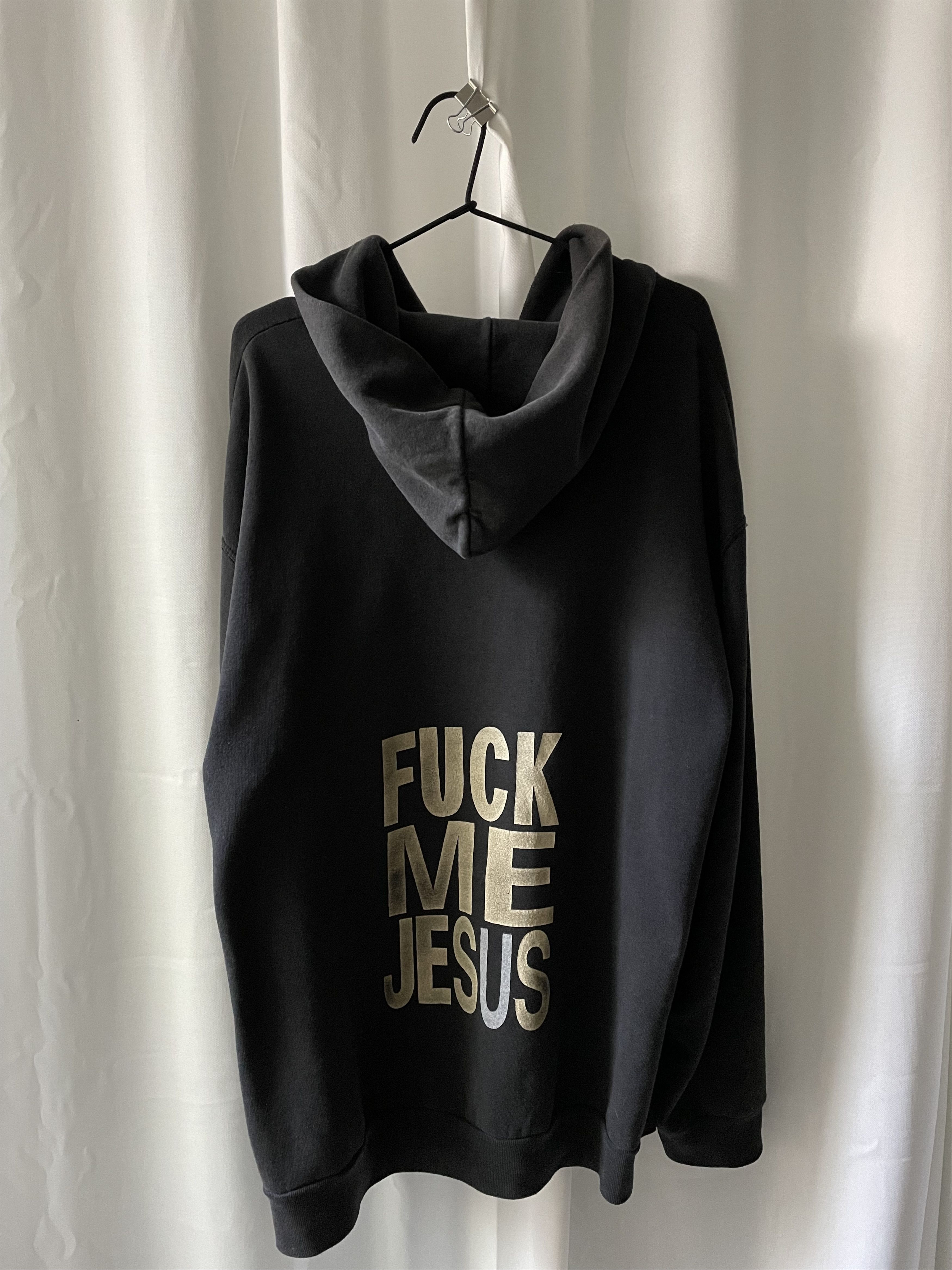 Vintage Vintage 90s Marduk "fuck me jesus" Zip up Hoodie Size US XXL / EU 58 / 5 - 5 Thumbnail
