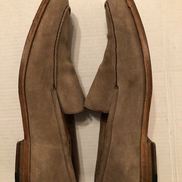 Other Millburn men's tan leather suede slip on loafers size:11.5 Size US 11.5 / EU 44-45 - 3 Thumbnail