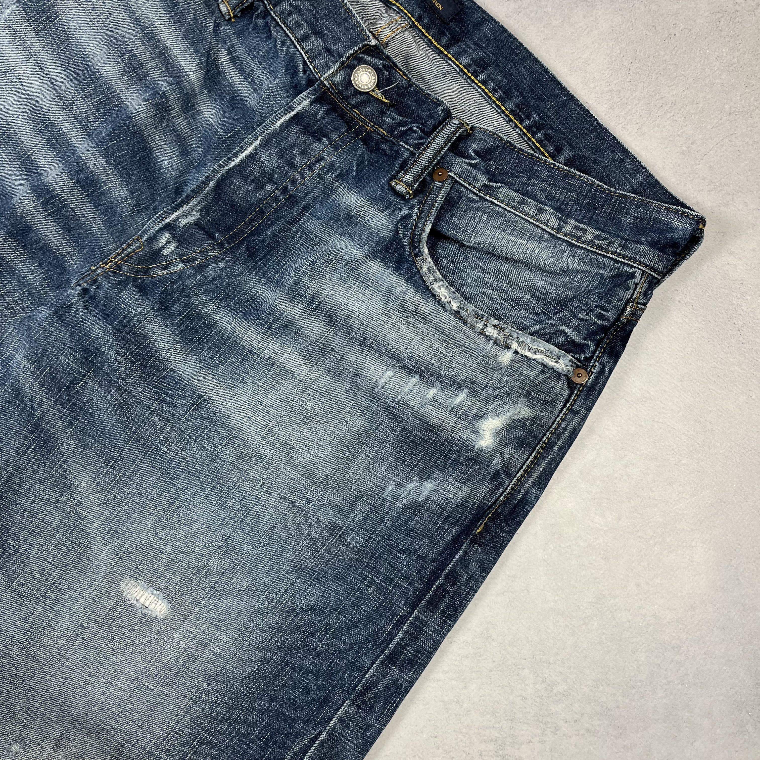 Polo Ralph Lauren Polo Ralph Lauren Selvedge Distressed Denim Jeans Pants Size US 36 / EU 52 - 5 Thumbnail