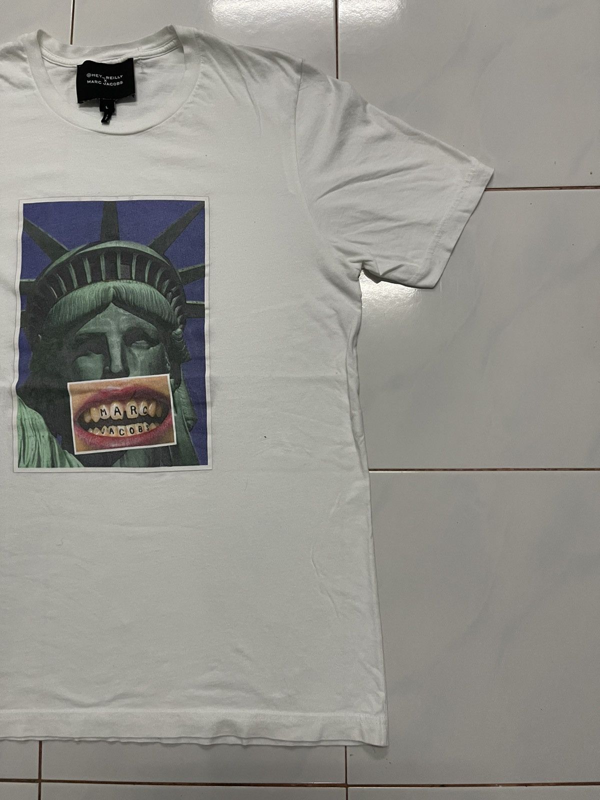 Liberty × Marc Jacobs 2000s MARC JACOBS X HEY-REILLY ART LIBERTY TSHIRT RARE Size US L / EU 52-54 / 3 - 3 Thumbnail