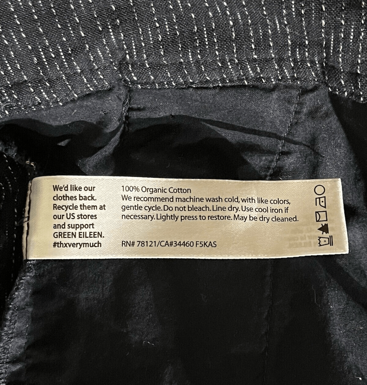 Eileen Fisher Eileen Fisher Rainfall Organic Cotton Wide Leg Crop Pants Size 36" / US 14 / IT 50 - 8 Thumbnail