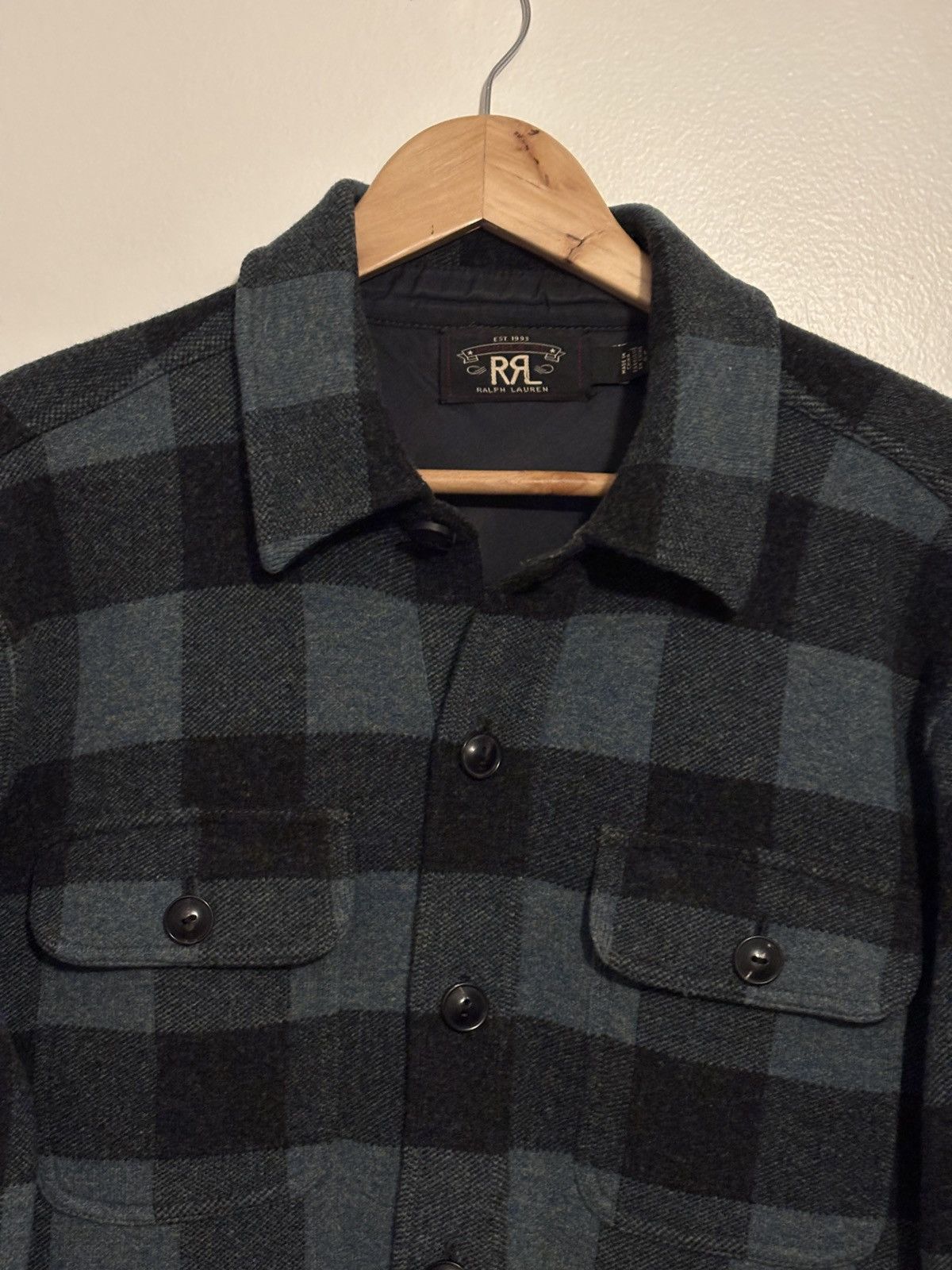 RRL Ralph Lauren Double RL RRL Flannel Plaid Wool-Blend Workshirt Size US L / EU 52-54 / 3 - 3 Thumbnail